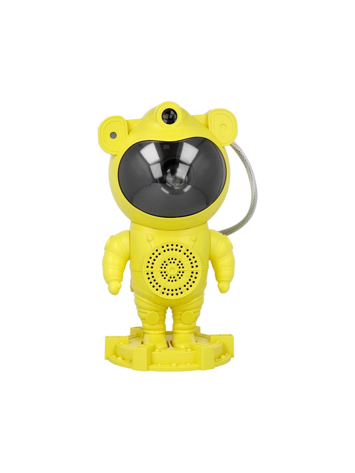Projektor gwiazd astronauta z głośnikiem bluetooth X2504 żółty