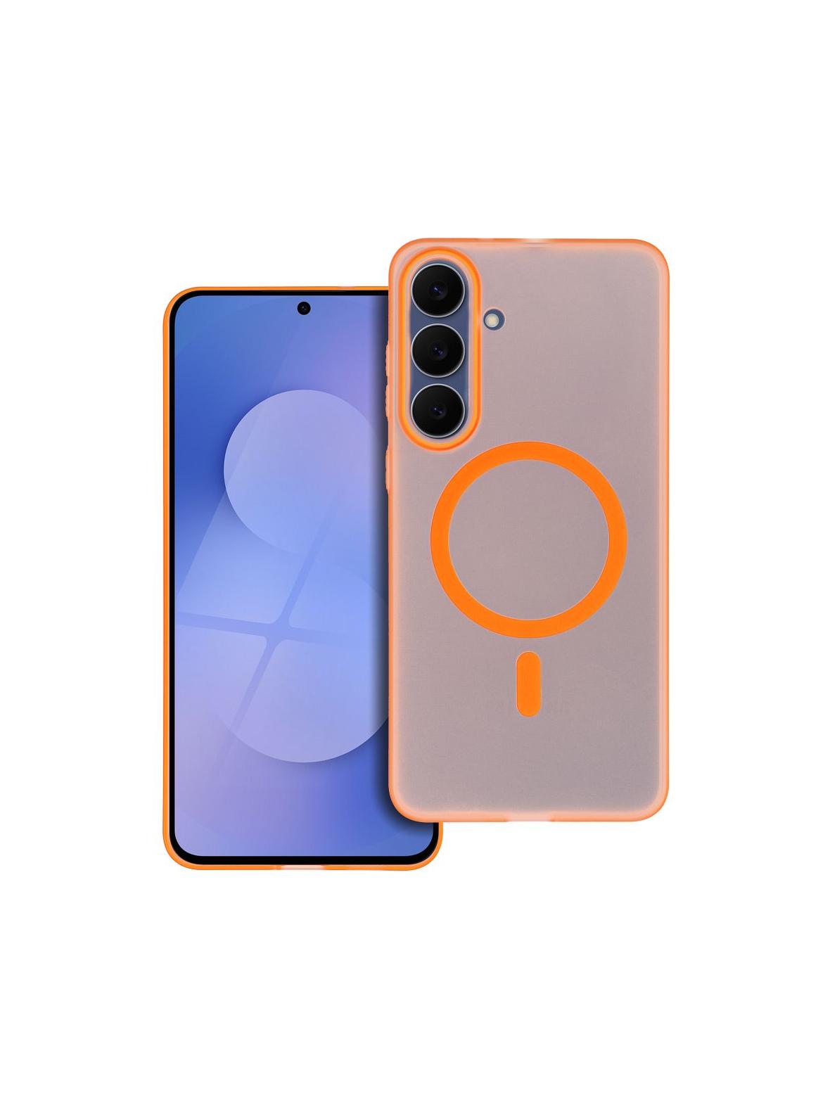 Futerał GO ORANGE kompatybilny z MagSafe do SAMSUNG S26 pomarańczowy