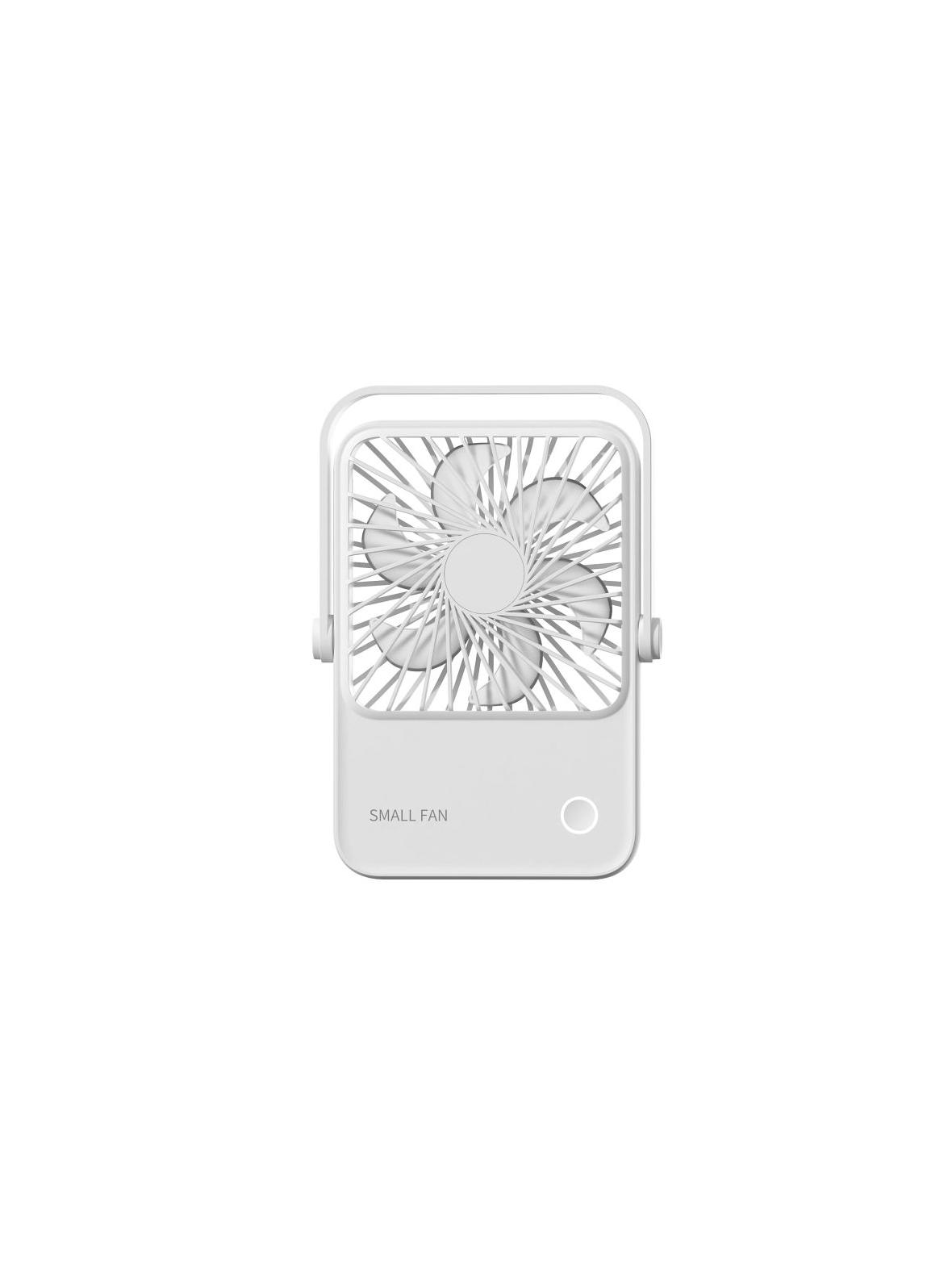 Wentylator / wiatrak biurkowy z regulowaną podstawką HX-122 biały