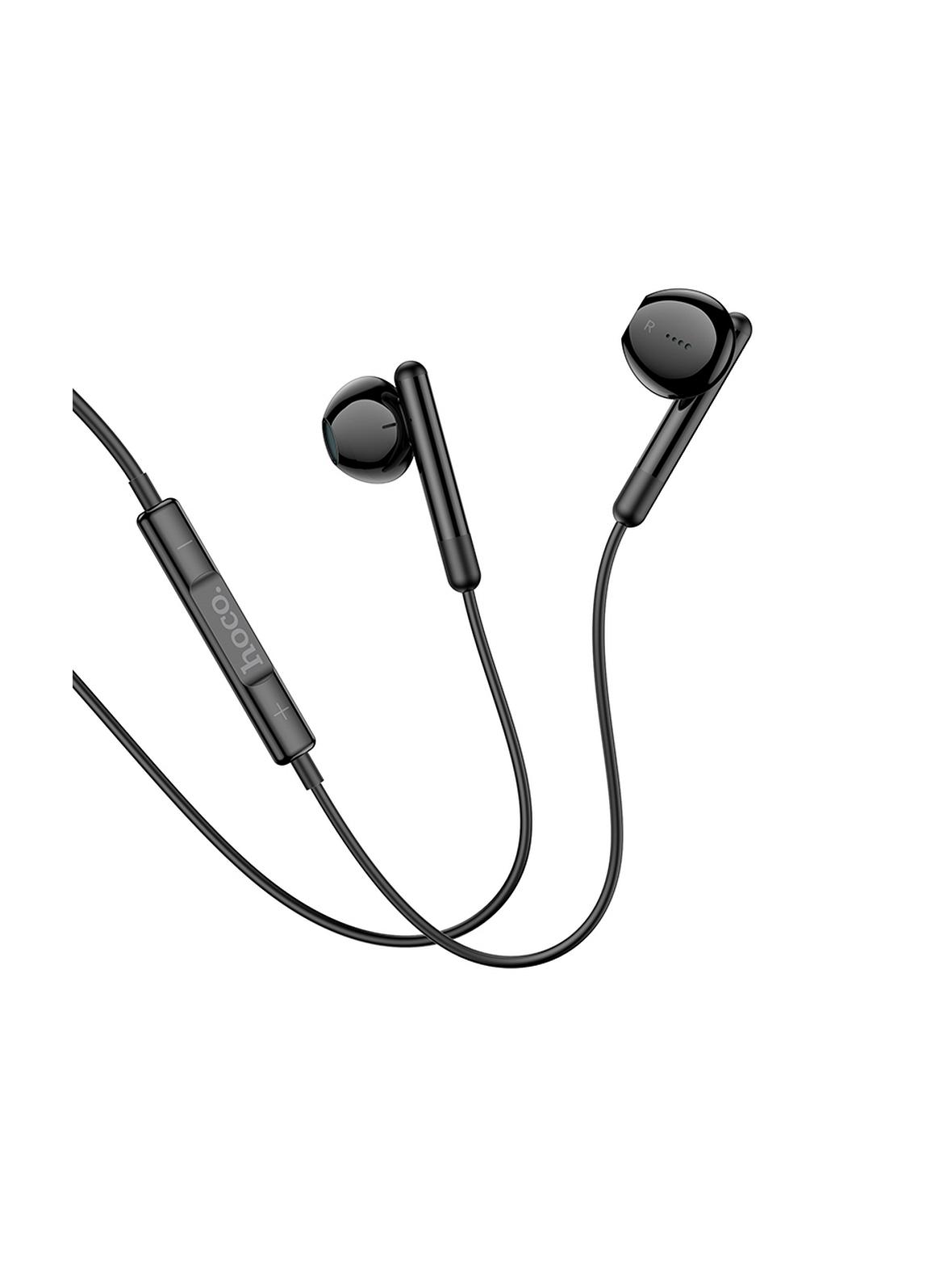 Słuchawki przewodowe douszne USB C Hoco M93 czarne