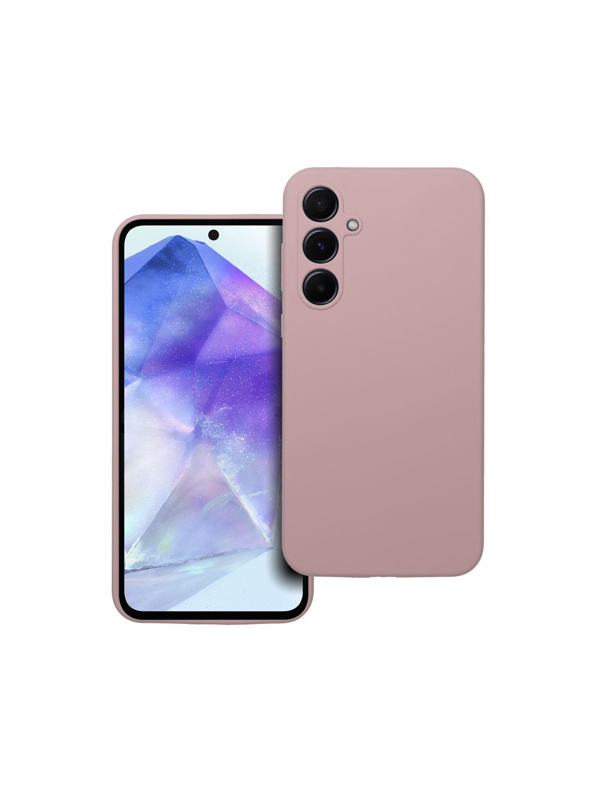 Futerał SILICONE 2mm do SAMSUNG A55 5G pudrowy róż