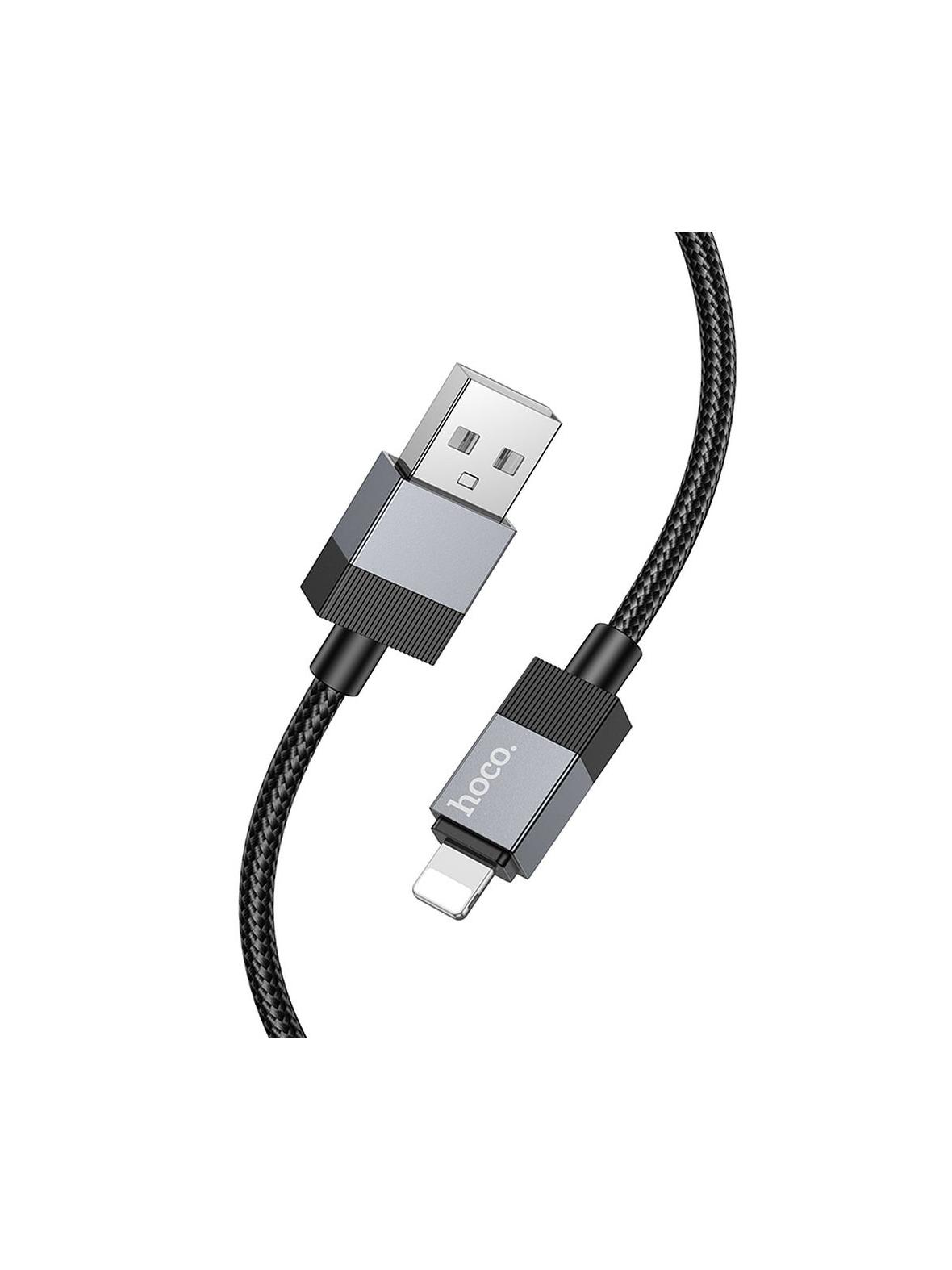 Kabel USB A do Lightning Hoco 2,4A 1 m X110 czarny