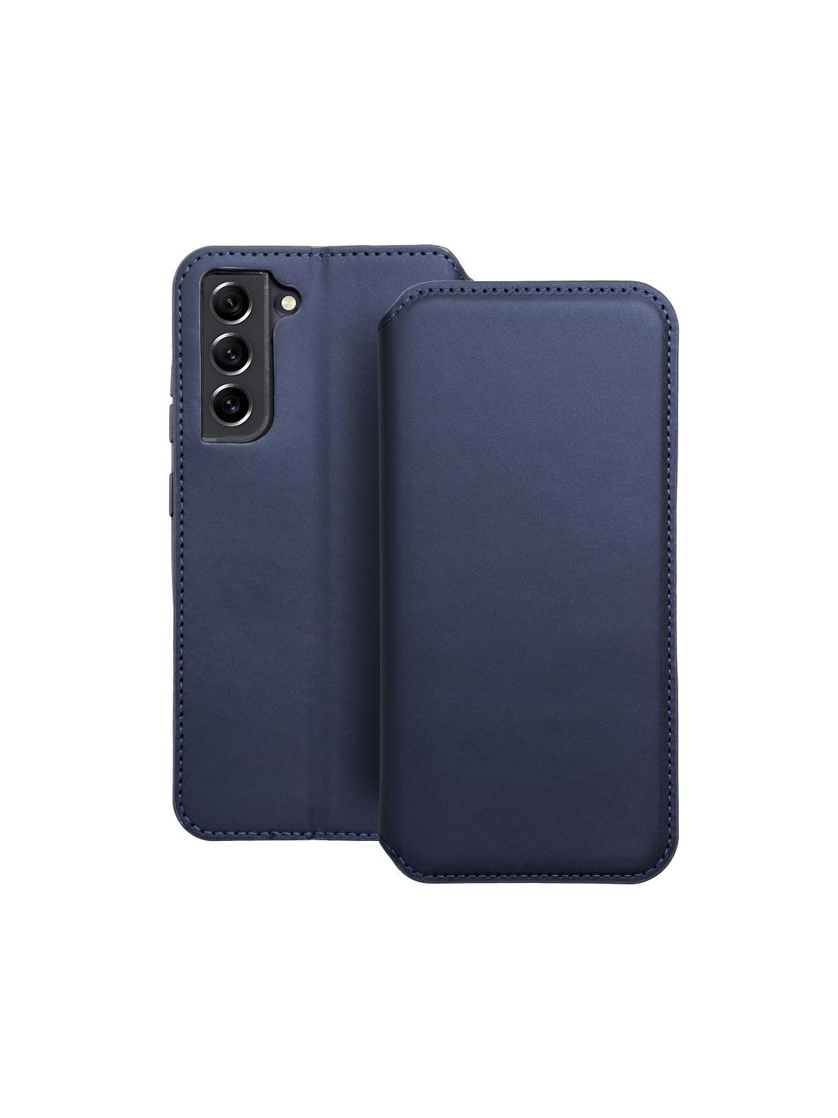 Kabura DUAL POCKET Book do SAMSUNG S21 FE granatowy