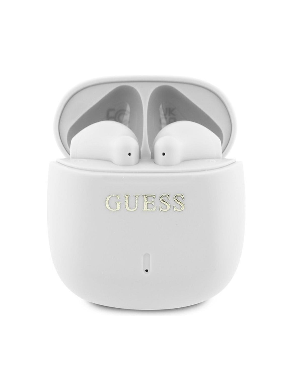 GUESS słuchawki bezprzewodowe bluetooth TWS GUTWSJ14ESGH (Printed Classic Logo) białe