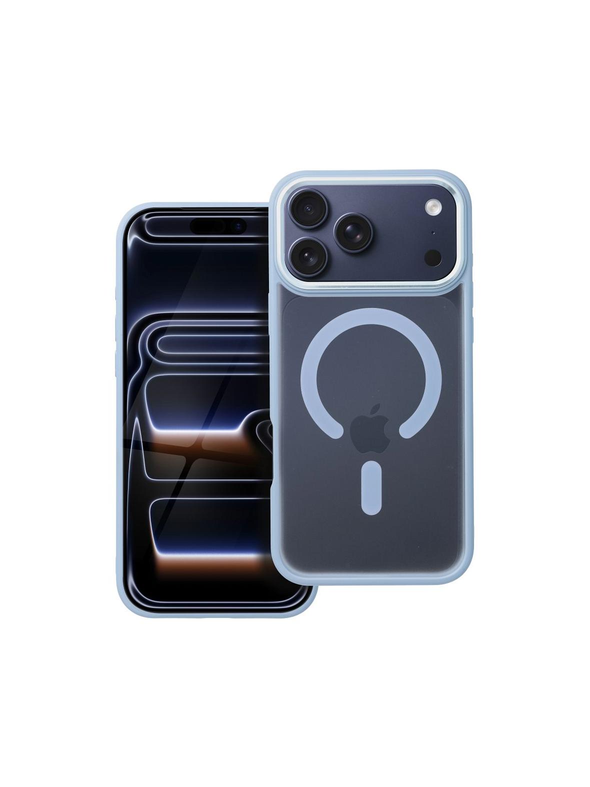 Futerał MATTE MAG COVER kompatybilny z MagSafe do IPHONE 17 Pro Max niebieski