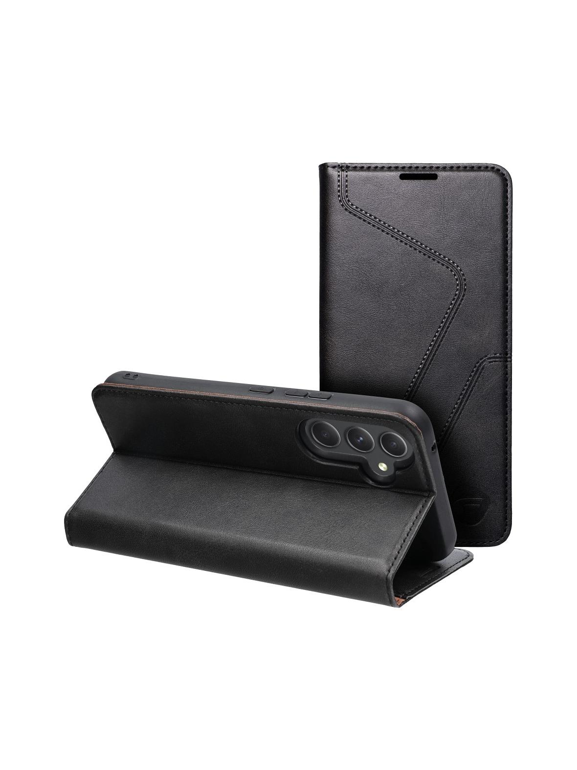 Pokrowiec na Samsung A54 Forcell F-Protect RFID Blocker Book czarny