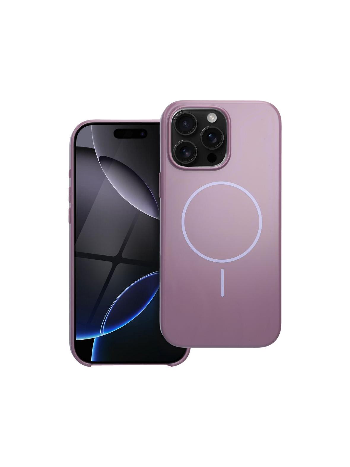 Premium Glossy Mag Cover kompatybilny z MagSafe i Camera Control button pasuje do IPHONE 16 PRO MAX fioletowy