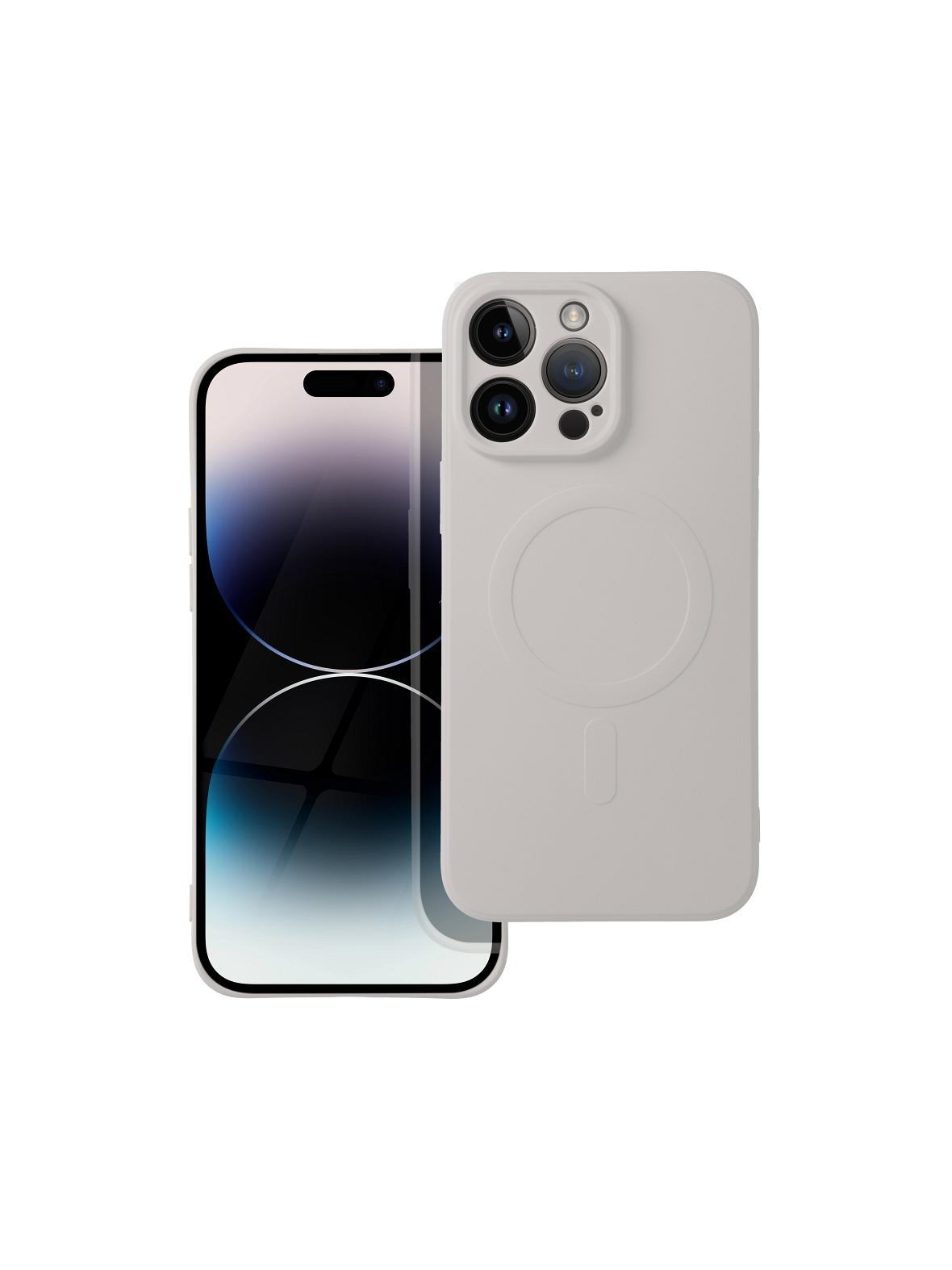 Futerał SILICONE MAG COVER kompatybilny z MagSafe do IPHONE 17 Pro Max tytanowy