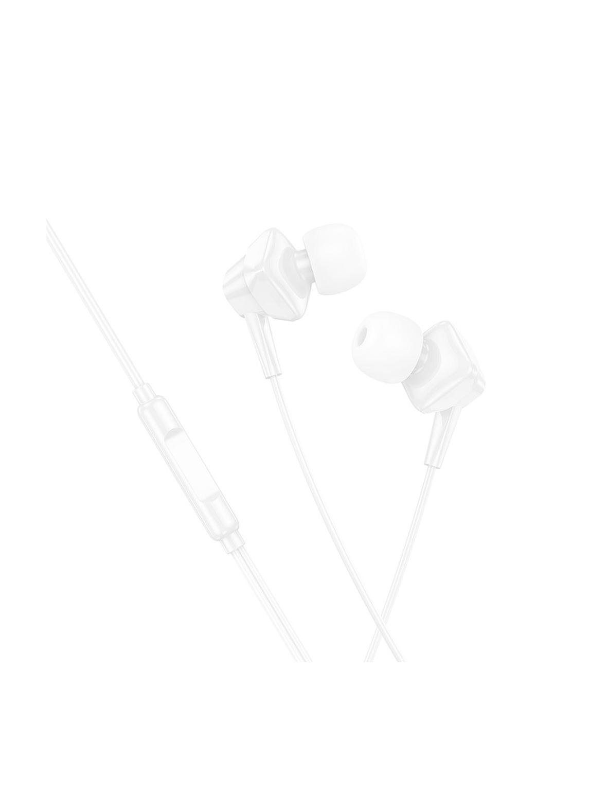 Słuchawki przewodowe douszne Lightning Hoco M113 białe