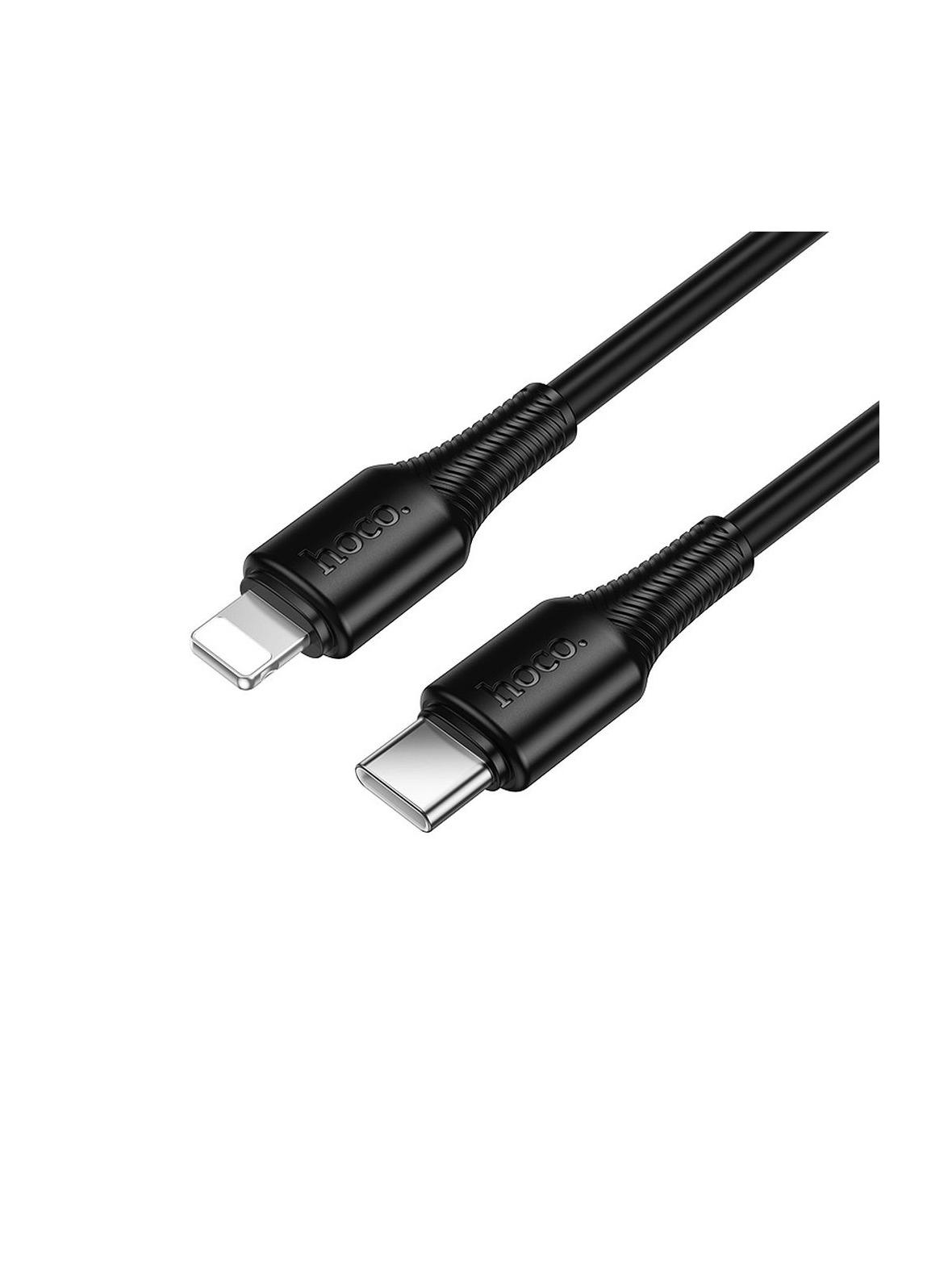 Kabel USB C do Lightning Hoco PD 27W 1 m X120 czarny