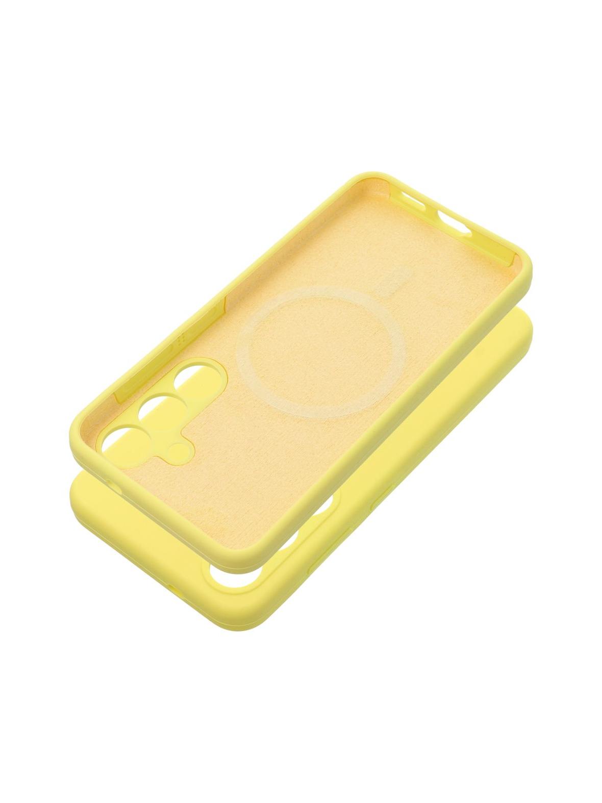 Futerał SILICONE 2mm do SAMSUNG S26 kompatybilny z MagSafe żółty