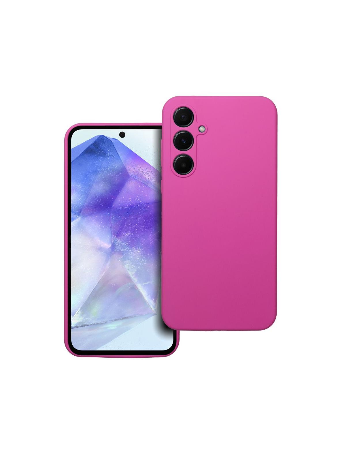 Futerał SILICONE 2mm do SAMSUNG A55 5G róż