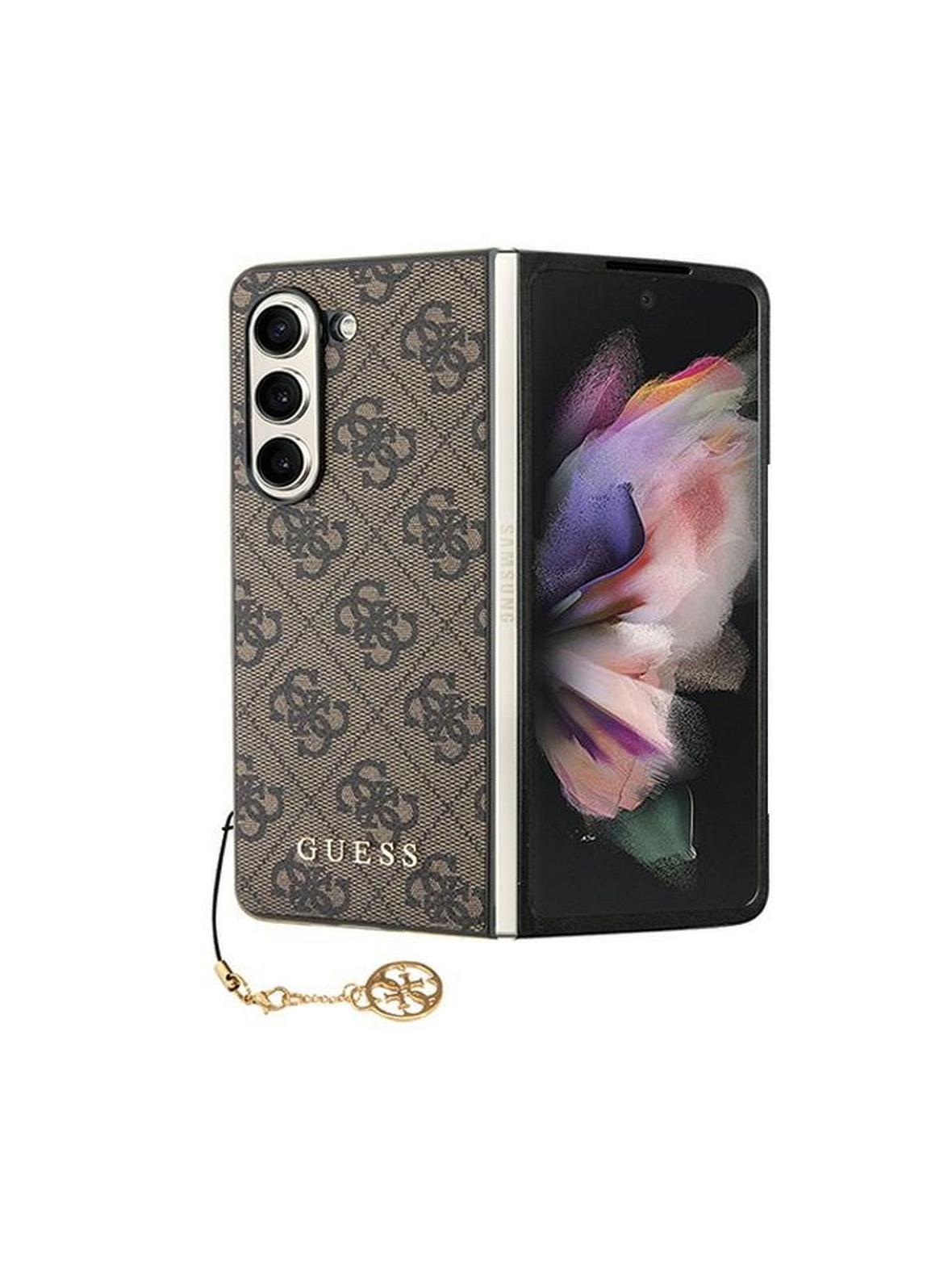 GUESS futerał do SAMSUNG Z Fold 5 GUHCZFD5GF4GBR (4G Charm) brązowy