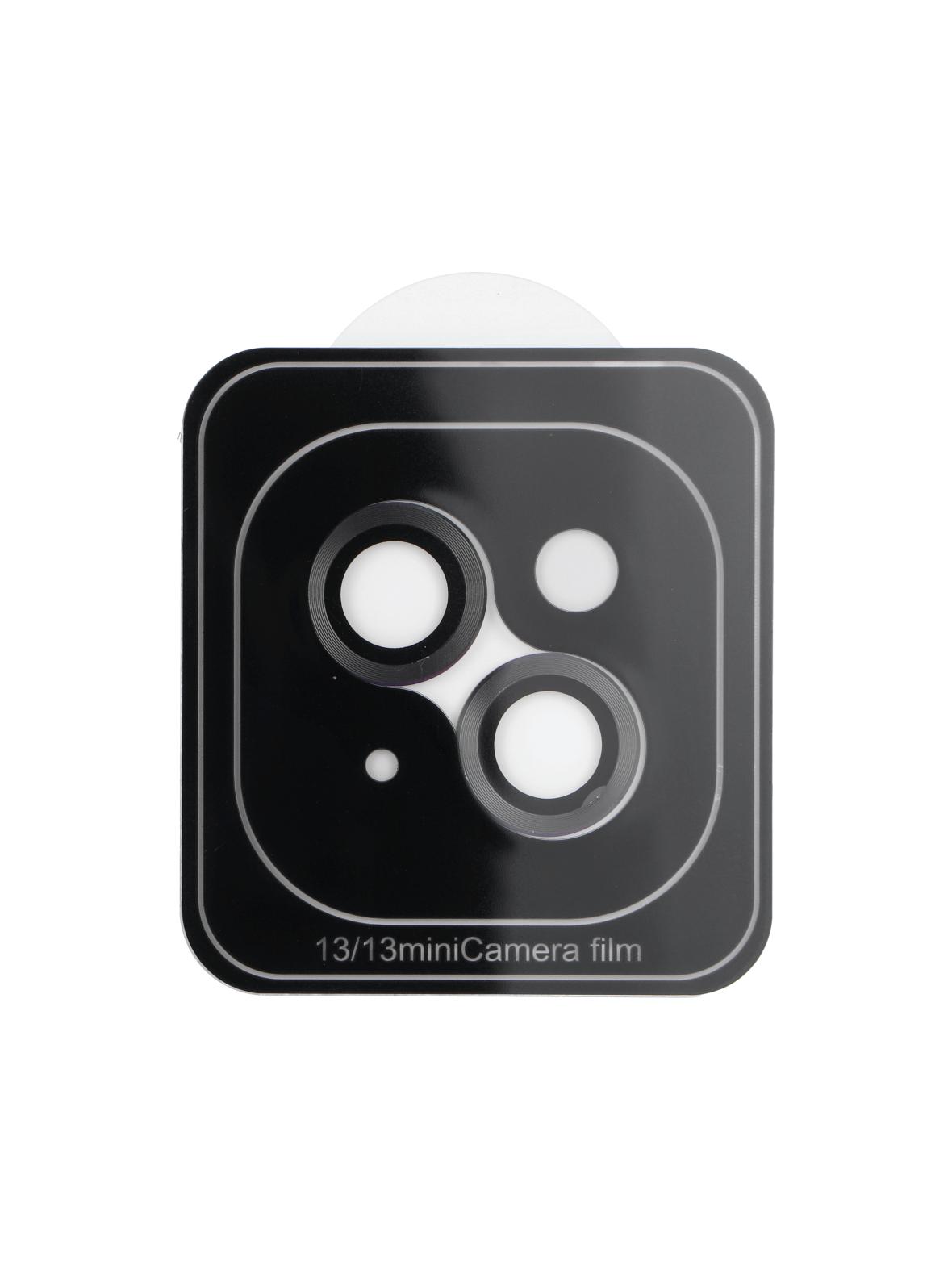 Osłona aparatu PROTECTOR 9H + aplikator do IPHONE 13 / 13 MINI czarna