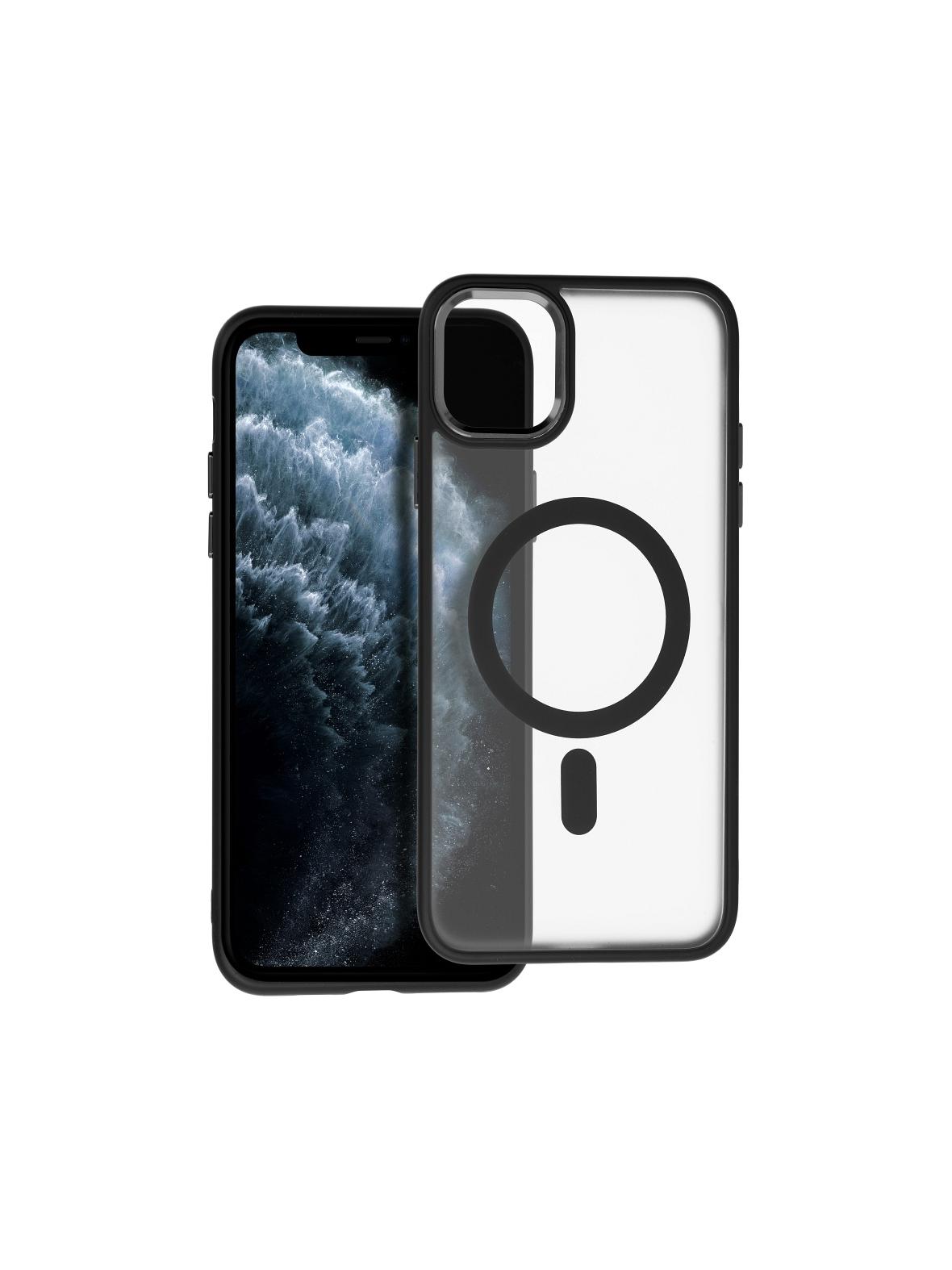 Futerał MATTE MAG COVER kompatybilny z MagSafe do IPHONE 11 Pro Max czarny