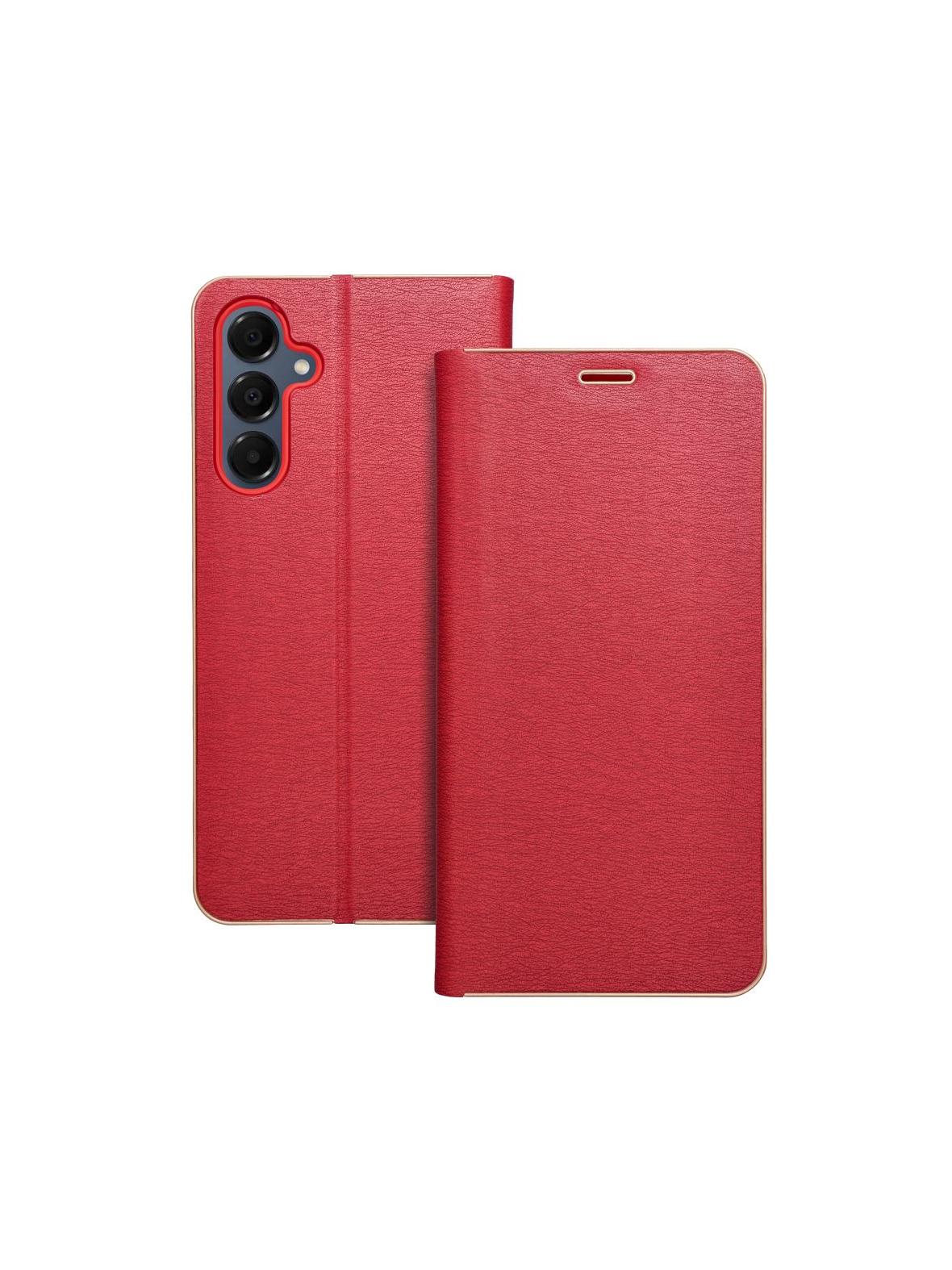 Kabura LUNA Book Gold do SAMSUNG A16 5G czerwony