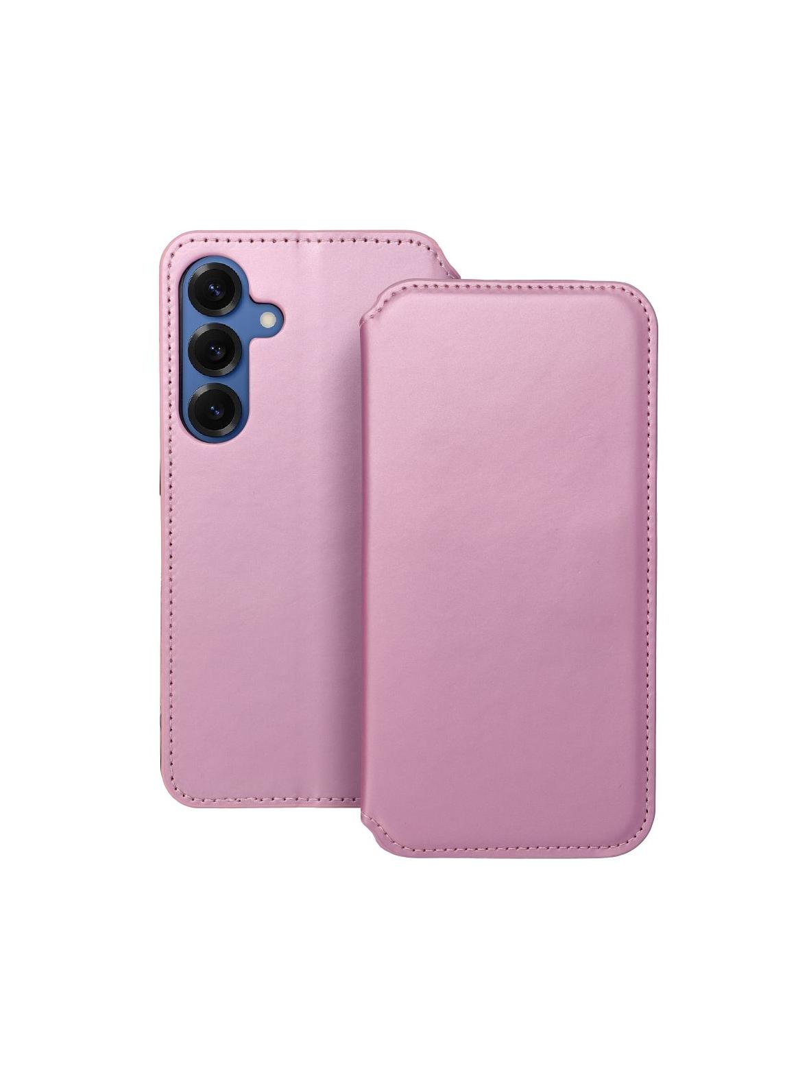 Kabura do SAMSUNG S25 Plus Dual Pocket Book jasny różowy