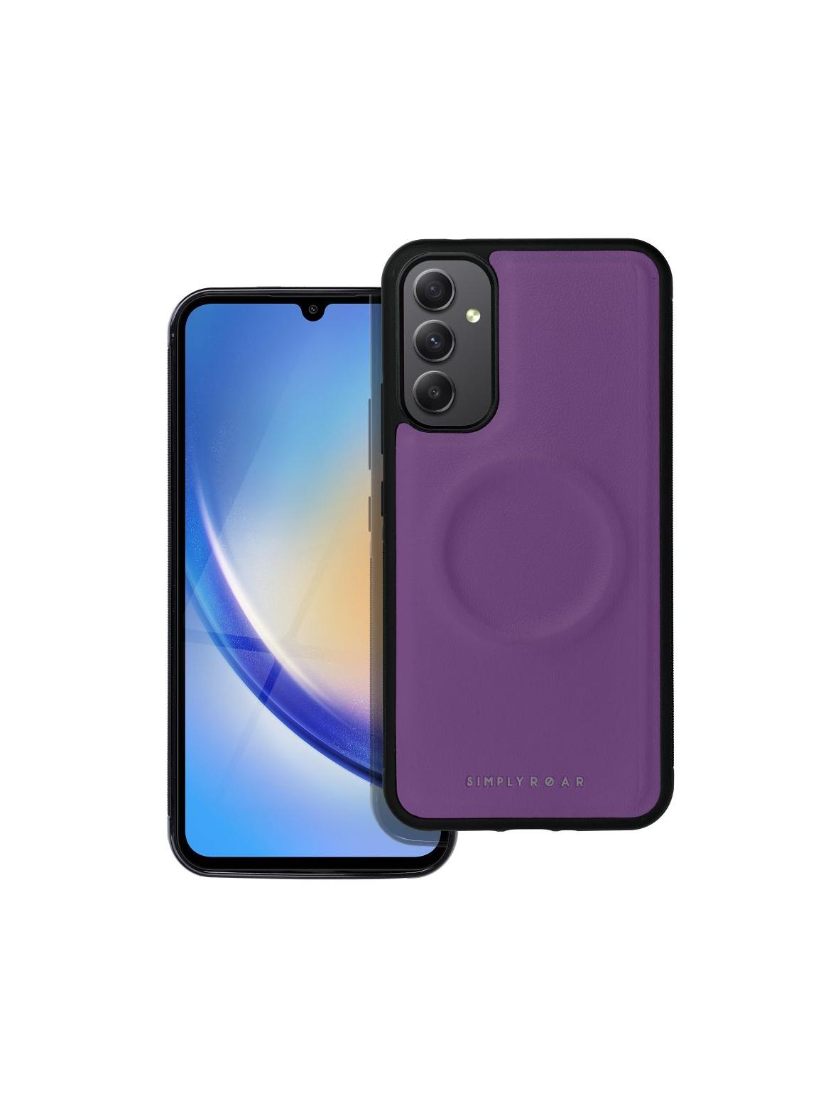 ROAR futerał MAG MORNING do SAMSUNG A34 Fioletowy