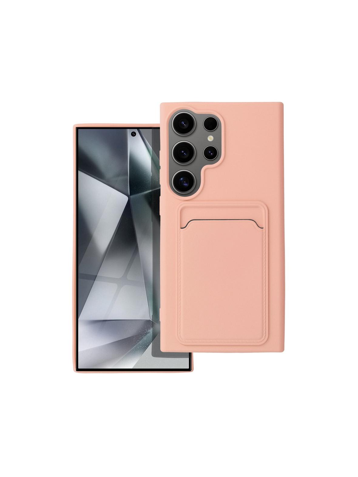 Futerał CARD CASE do SAMSUNG S24 Ultra różowy