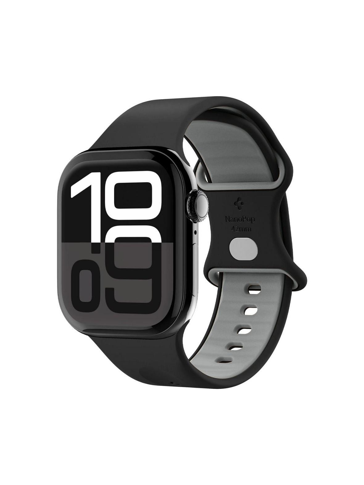 SPIGEN futerał NANO POP do APPLE Watch 6 / 7 / 8 / 9 / 10 / SE (40 / 41 / 42 mm) black sesame