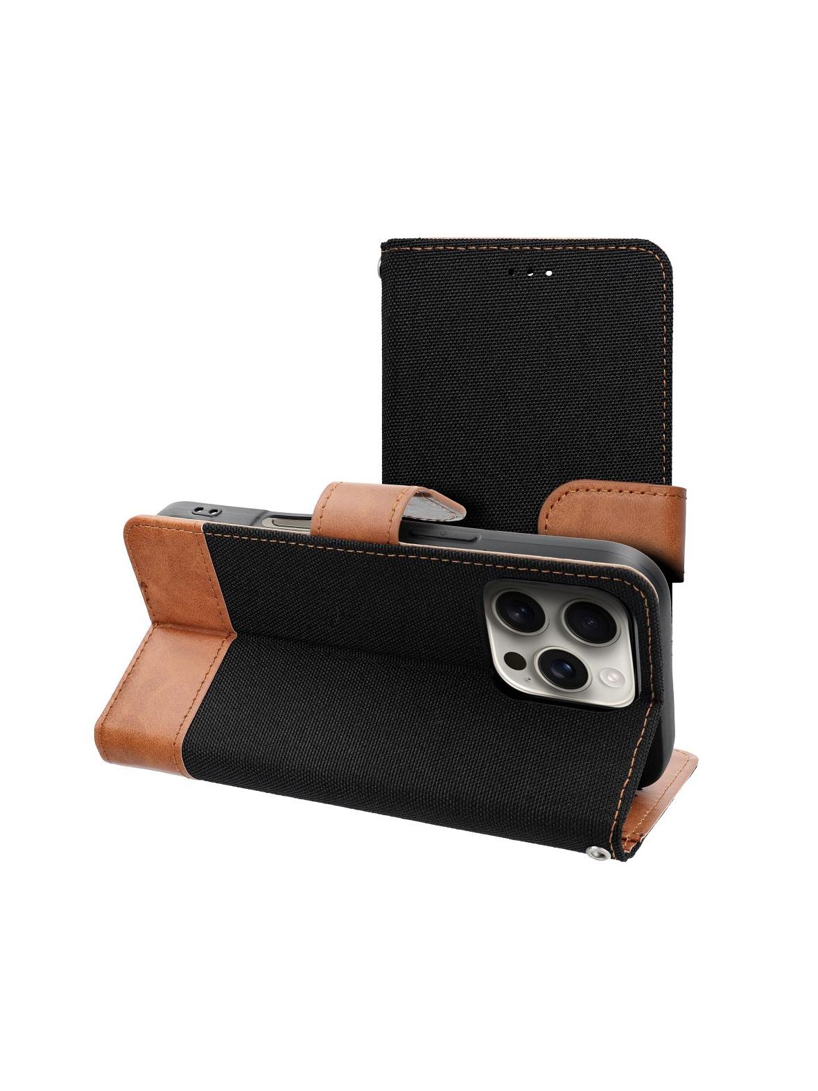 Kabura JEANS Book do IPHONE 7 / 8 / SE 2020 / SE 2022 czarny