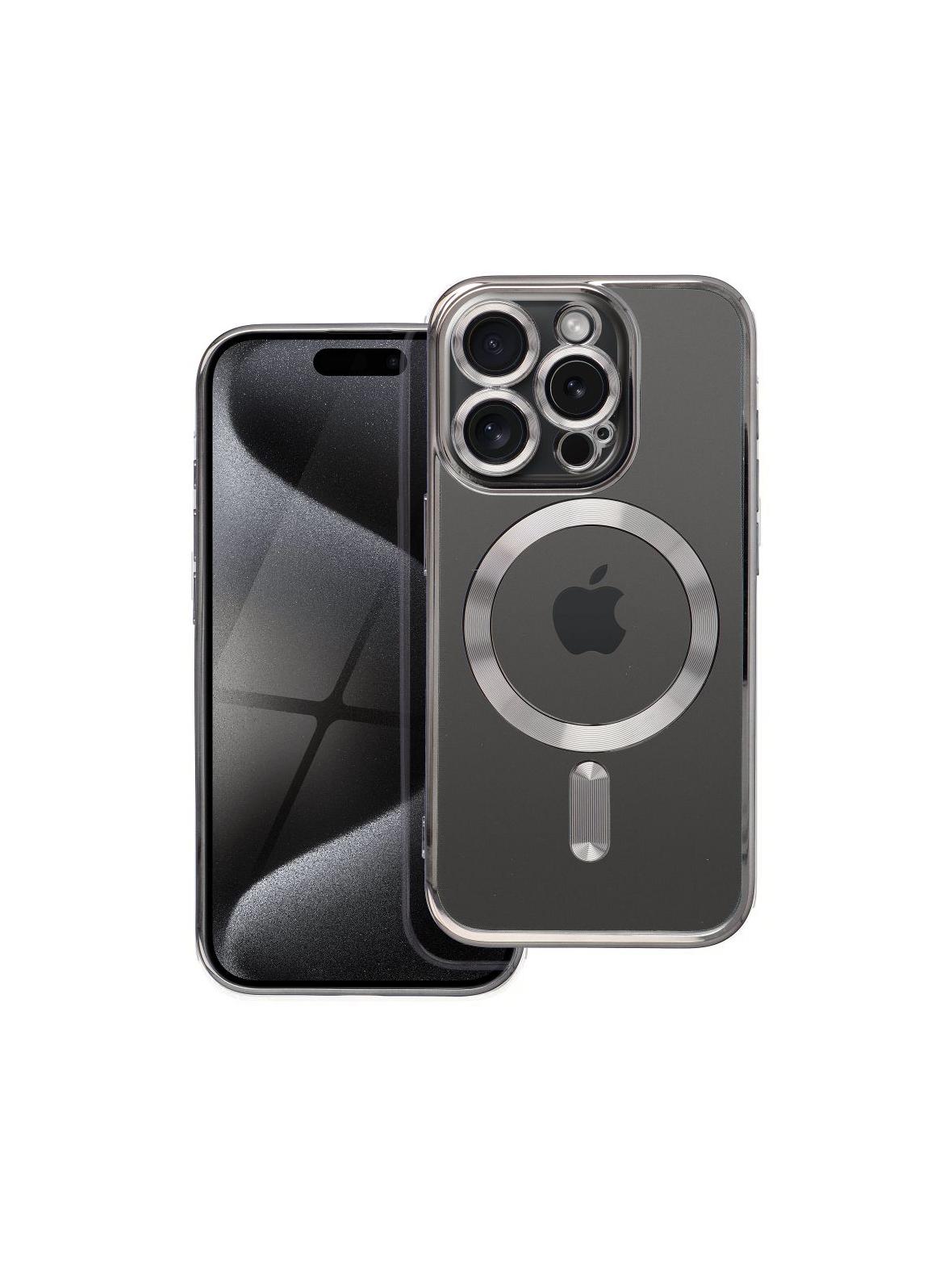 Futerał ELECTRO MAG COVER kompatybilny z MagSafe do IPHONE 15 Pro tytanowy szary