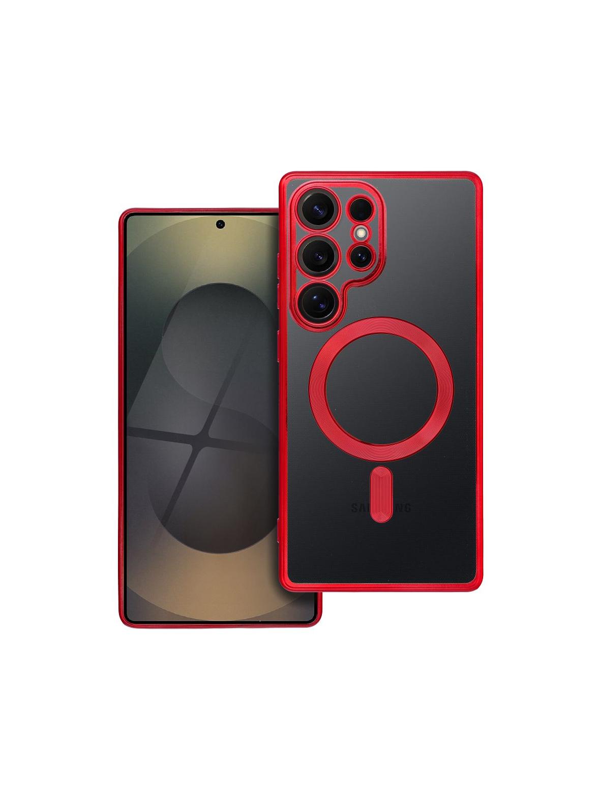 Futerał ELECTRO MAG COVER kompatybilny z MagSafe do SAMSUNG S26 czerwony