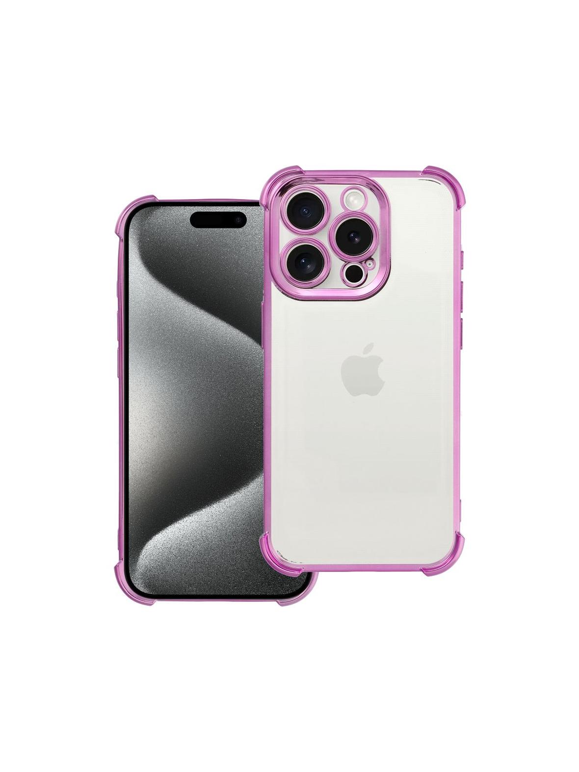 Futerał ANTISHOCK ELECTRO do IPHONE 15 Pro purpurowy