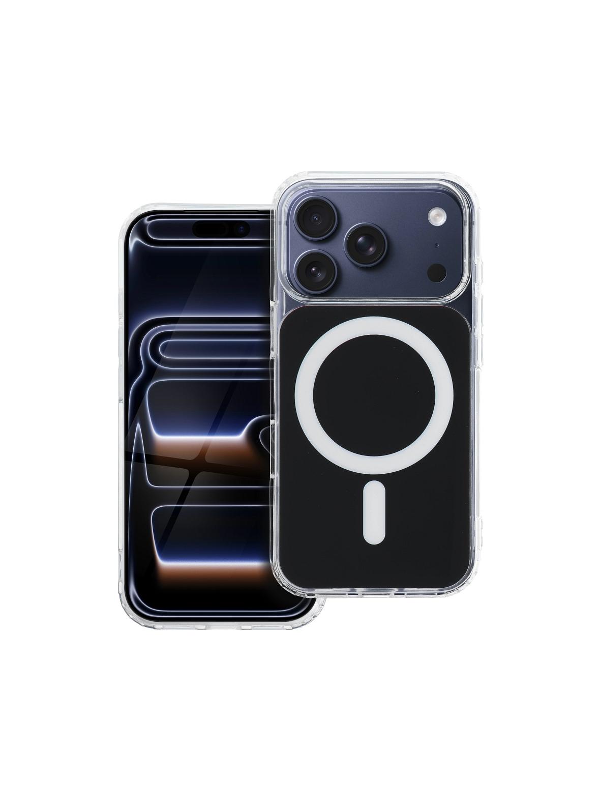 Futerał do Samsung A57 Clear Fusion Mag Cover zgodny z MagSafe czarny