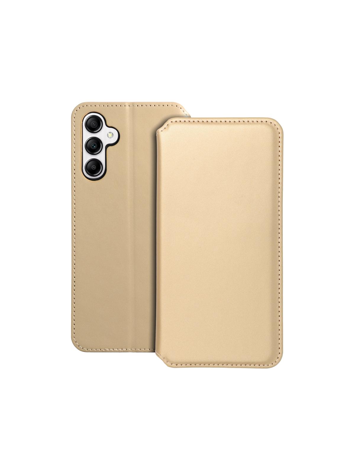 Kabura DUAL POCKET Book do SAMSUNG A14 4G / A14 5G  złoty