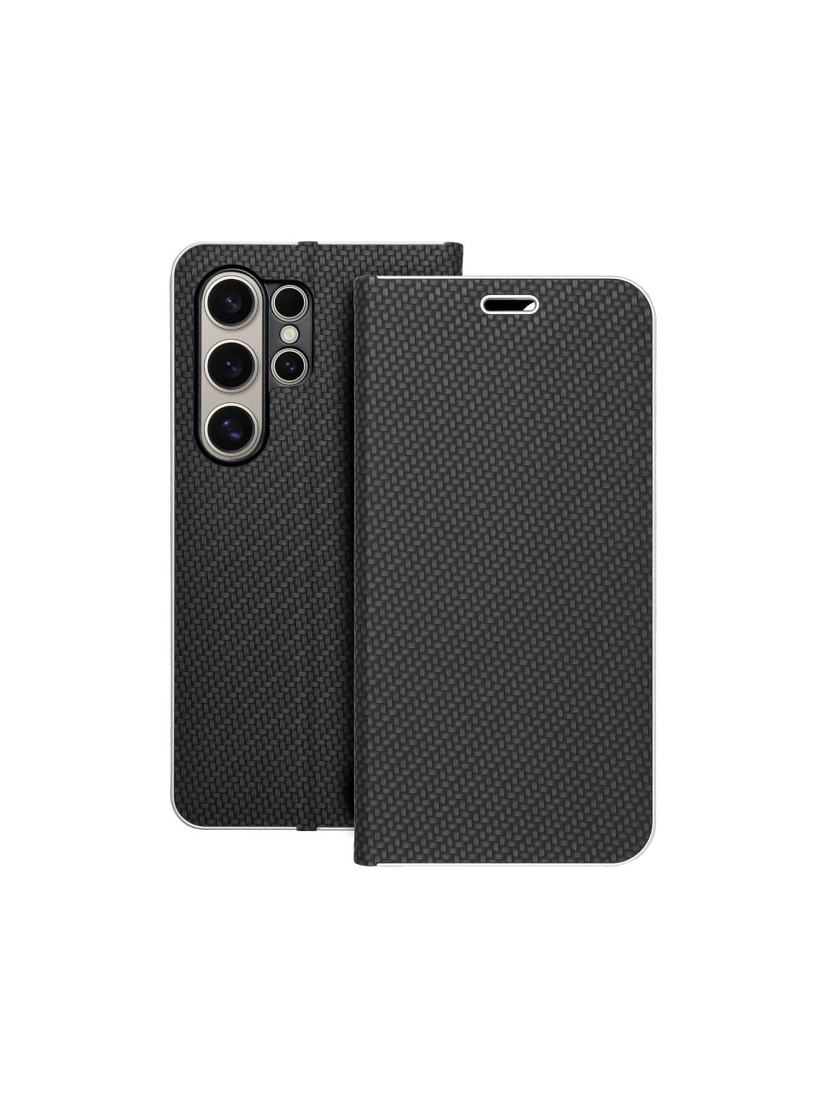 Kabura LUNA Book Carbon do SAMSUNG S24 Ultra czarny