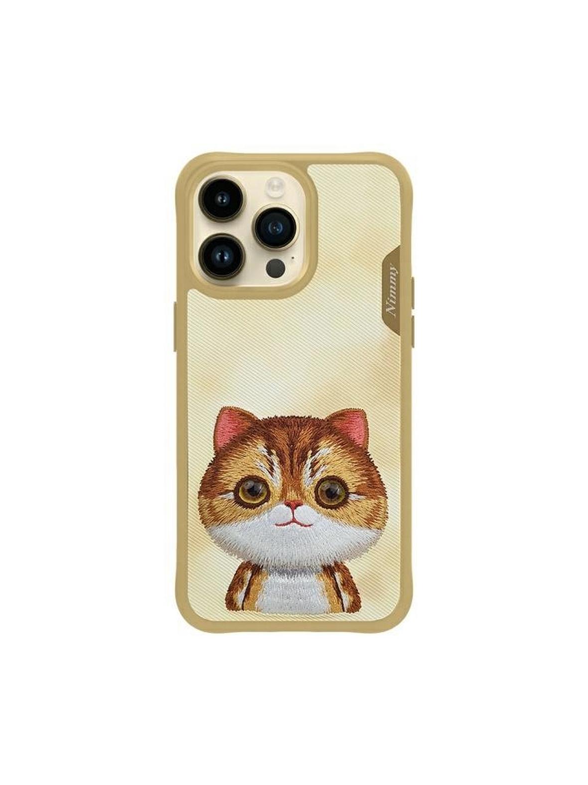 NIMMY futerał BIG EYED PET 2.0 Cat do IPHONE 15 Pro khaki
