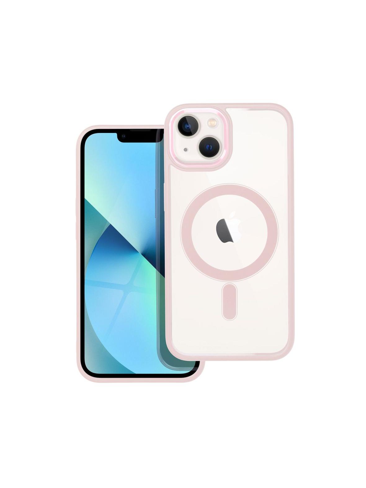 Futerał Color Edge Mag Cover zgodny z MagSafe do iPhone 13 różowy