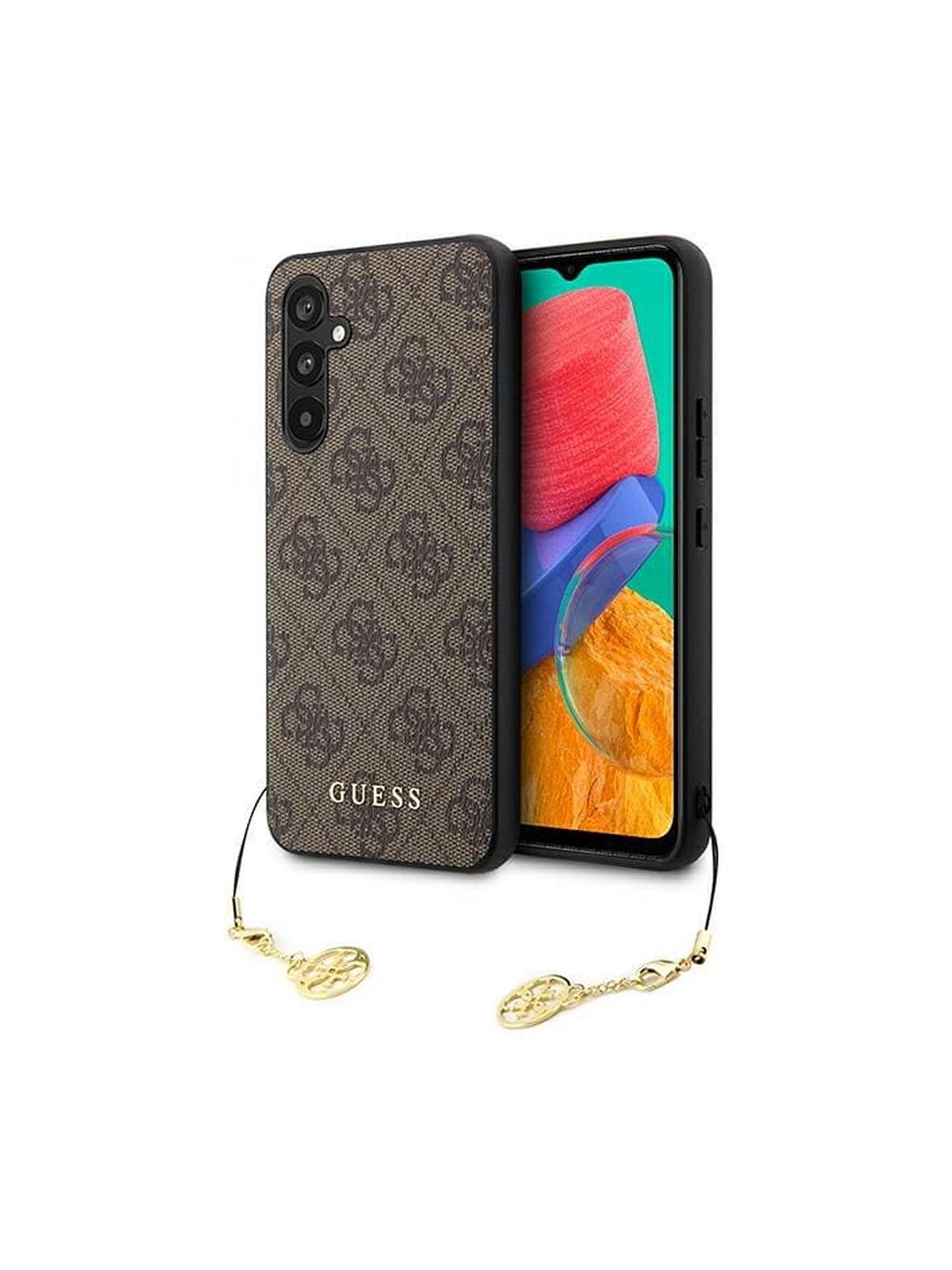 GUESS futerał do SAMSUNG A54 GUHCSA54GF4GBR (4G Charms Collection) brązowy