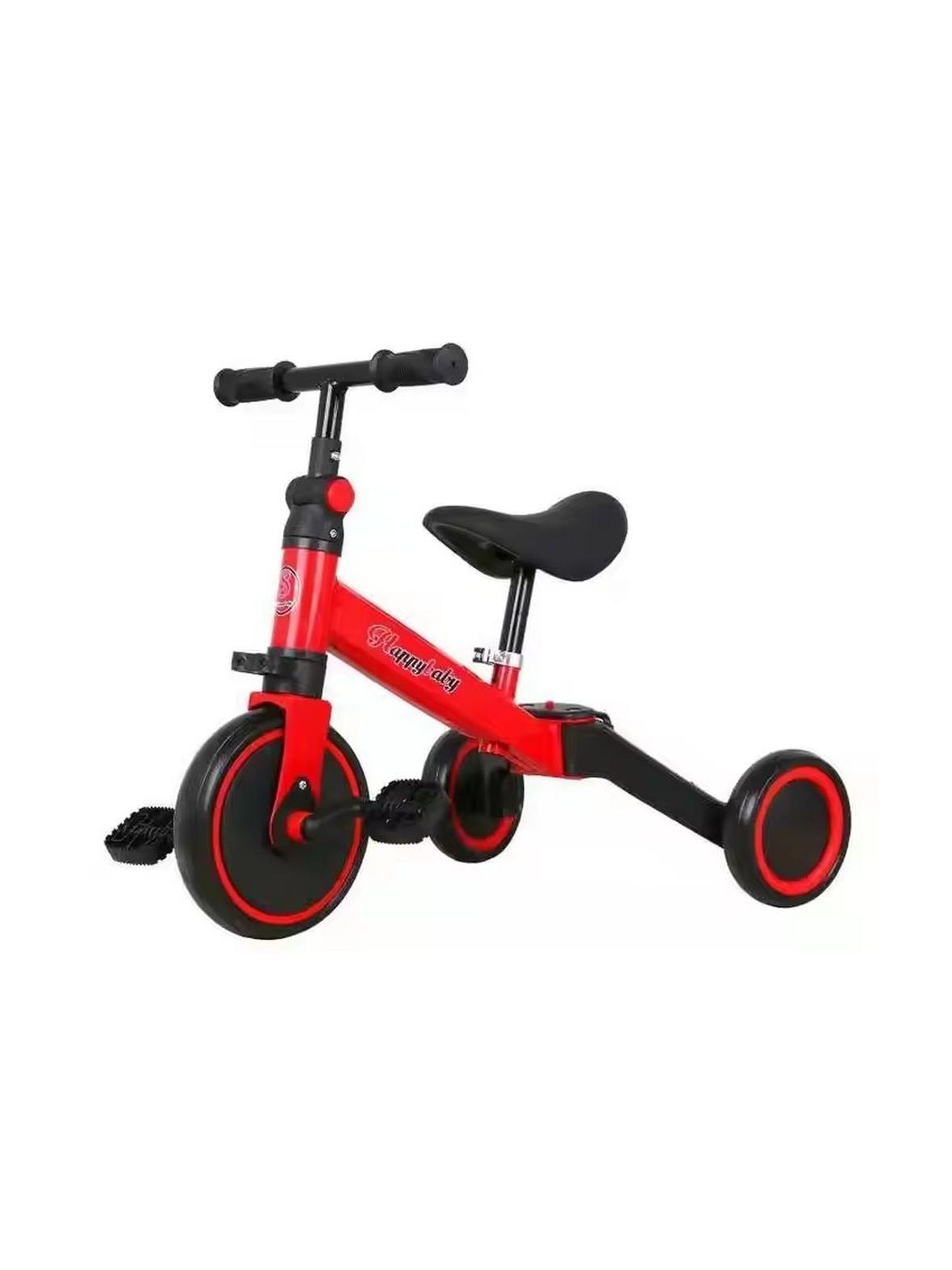 Wielofunkcyjny rowerek trójkołowy dla dzieci czerwony