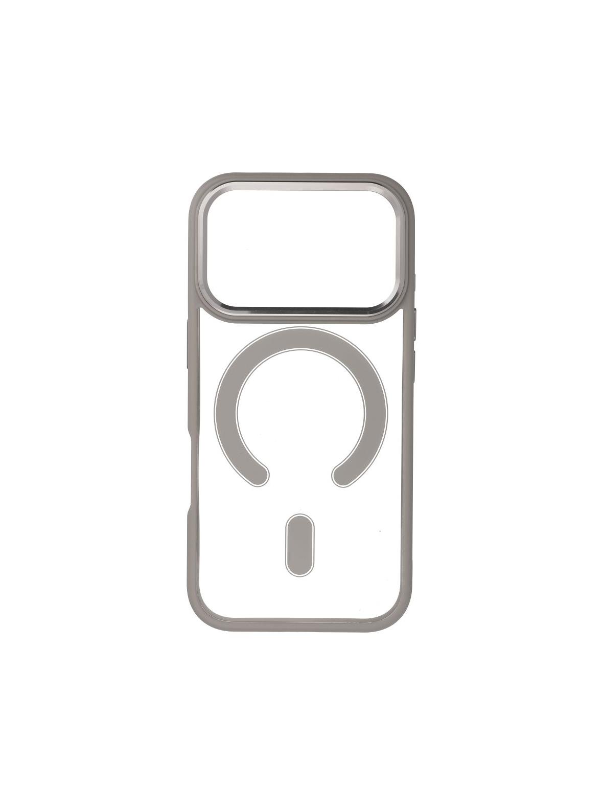 Futerał COLOR EDGE MAG COVER kompatybilny z MagSafe do IPHONE 17 Pro tytanowy szary