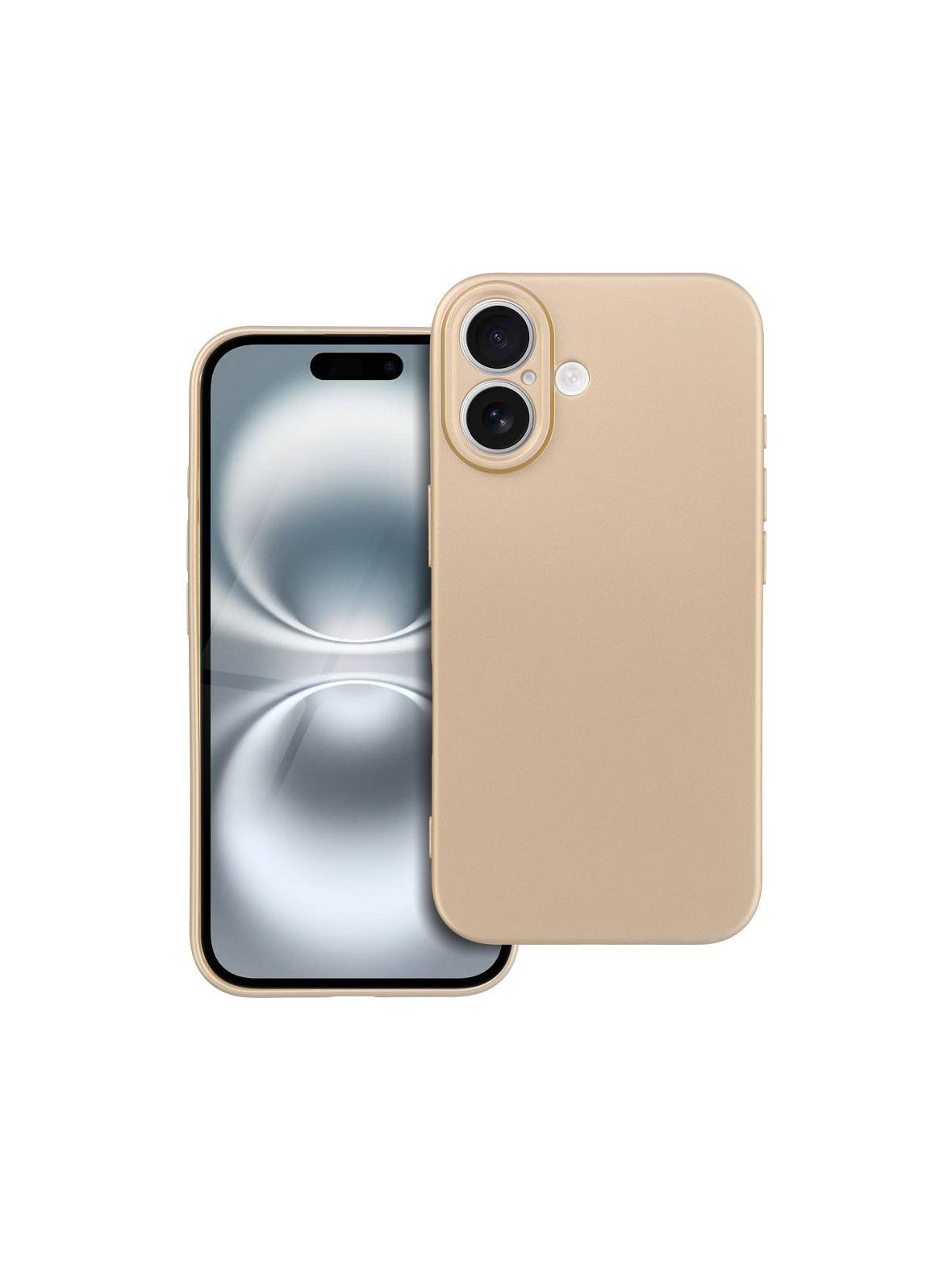 Futerał METALLIC do IPHONE 16 złoty