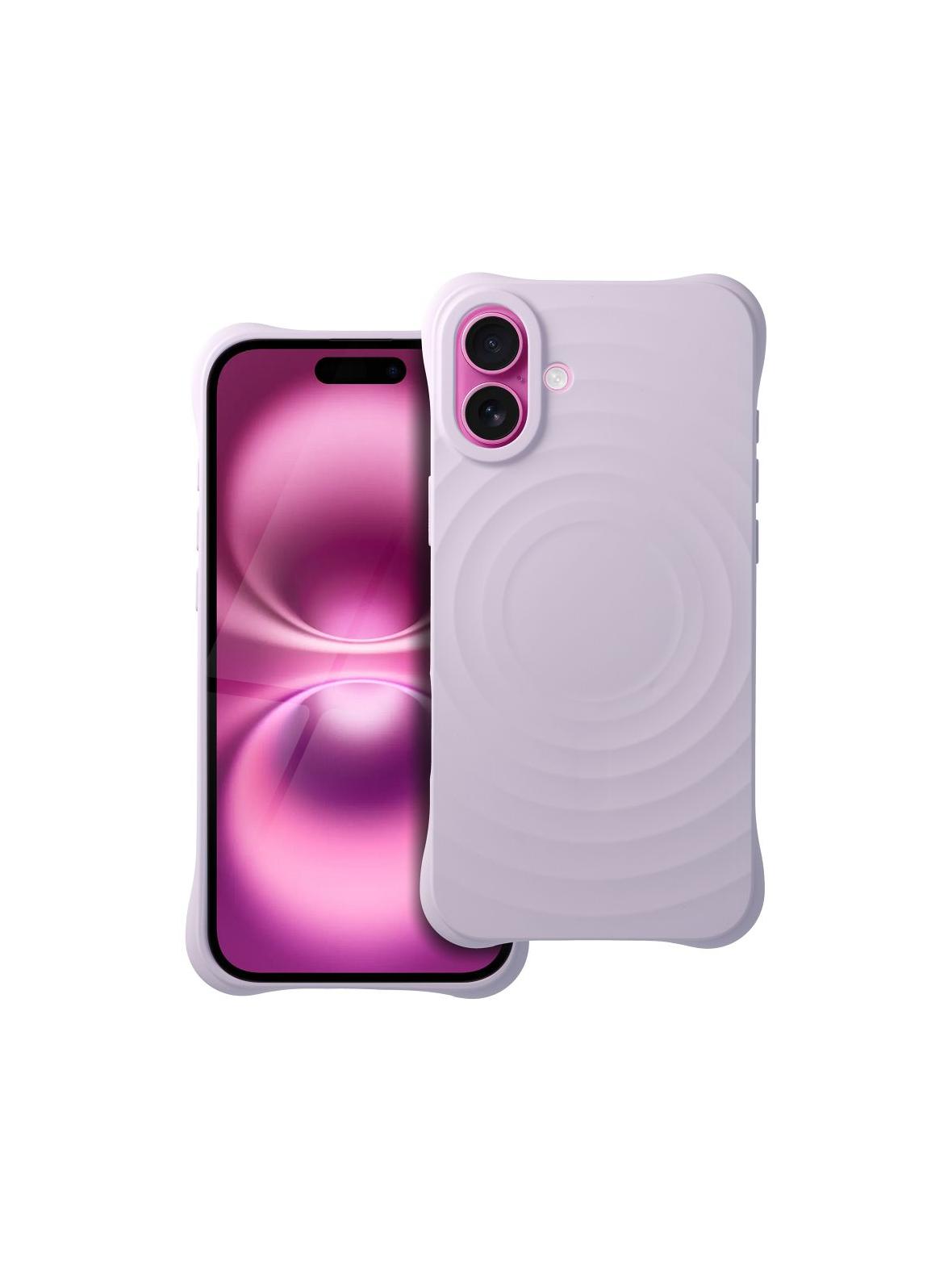 Silicone Zephyr Mag Cover kompatybilny z MagSafe do IPHONE 16 PLUS liliowy