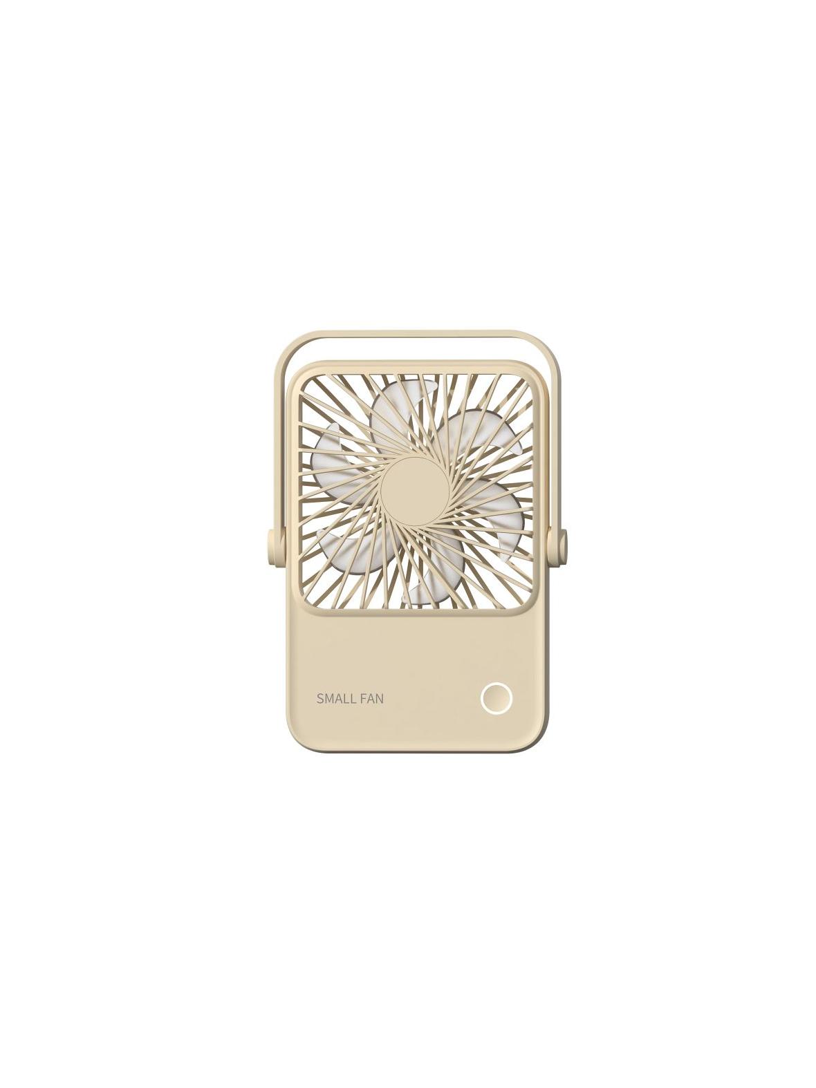 Wentylator / wiatrak biurkowy z regulowaną podstawką HX-122 beżowy