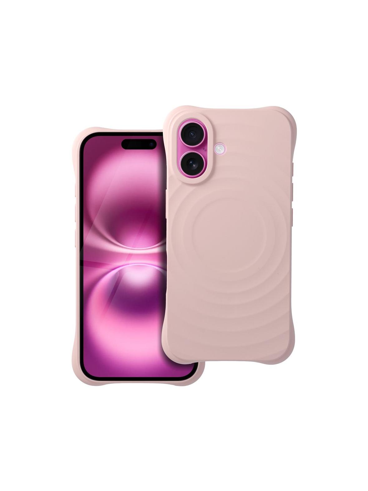 Silicone Zephyr Mag Cover kompatybilny z MagSafe do IPHONE 16 różowy