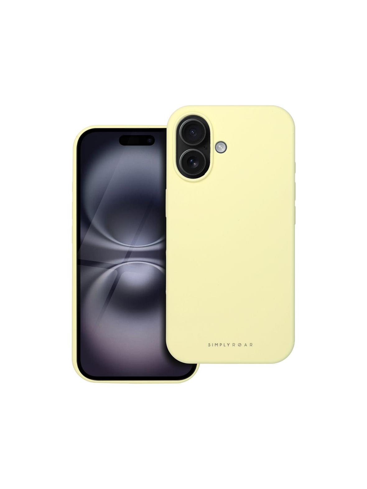 ROAR futerał CLOUD SKIN do IPHONE 16 Jasnożółty