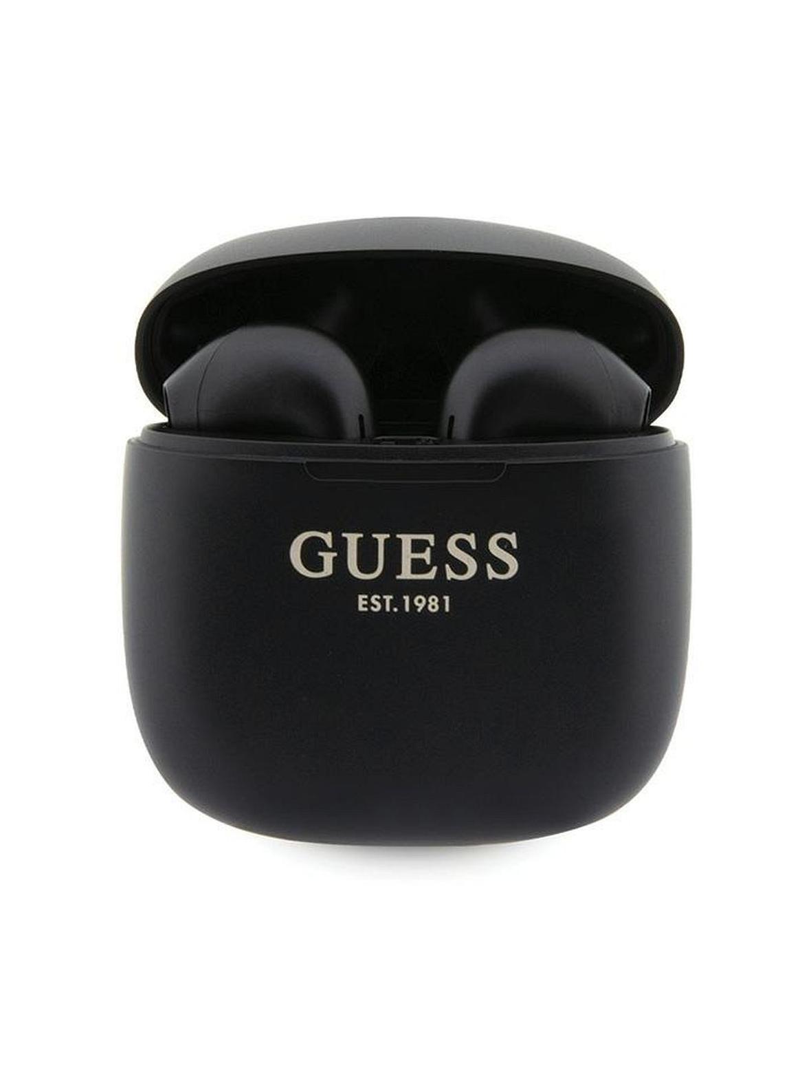GUESS słuchawki bezprzewodowe bluetooth TWS + stacja dokująca GUTWST26PSK (Classic EST Logo) czarne
