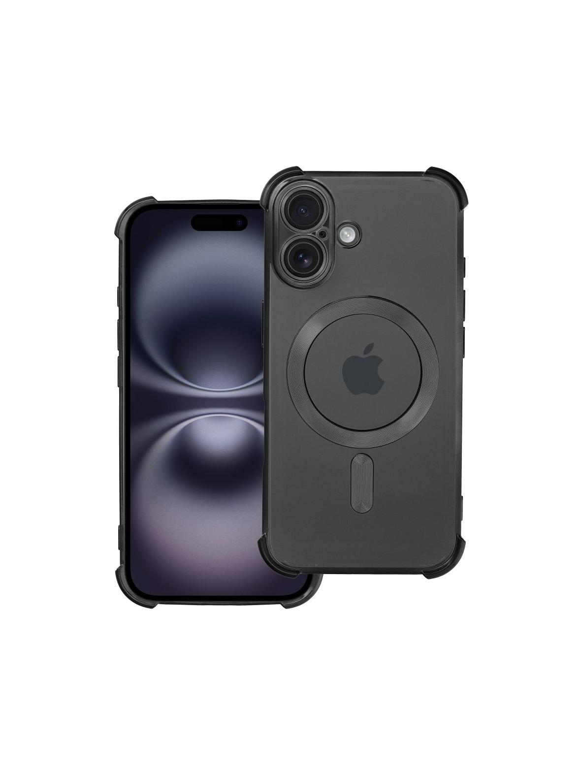 Futerał ANTISHOCK ELECTRO do IPHONE 16 kompatybilny z MagSafe czarny