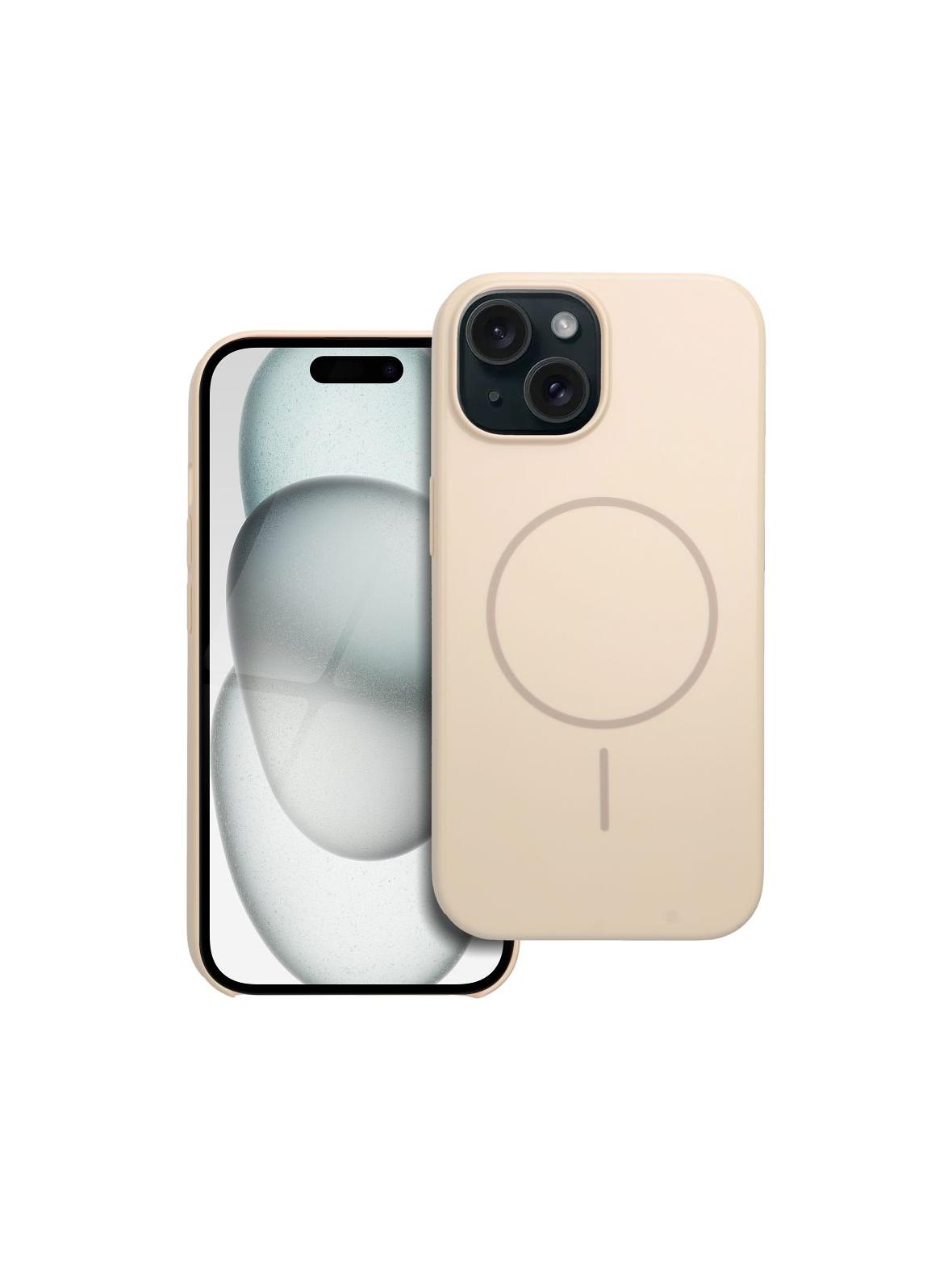 Glossy Mag Cover kompatybilny z MagSafe pasuje do IPHONE 15 biały