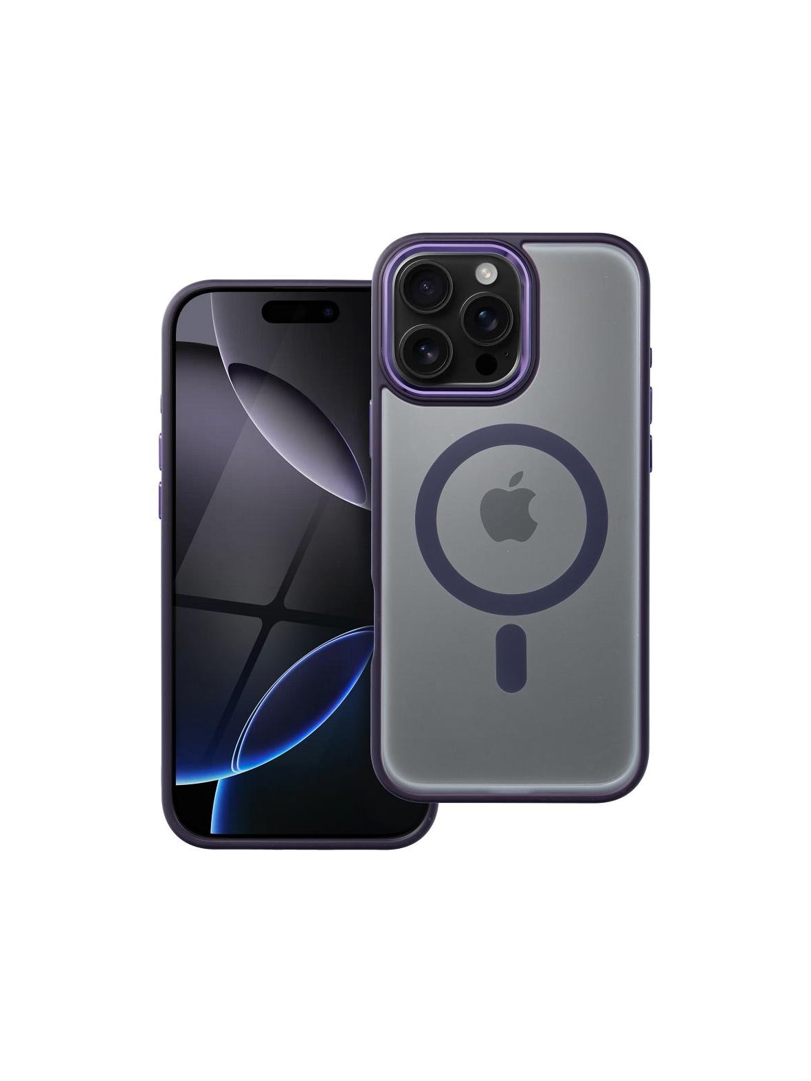 Futerał MATTE MAG COVER kompatybilny z MagSafe do IPHONE 16 Pro Max fioletowy