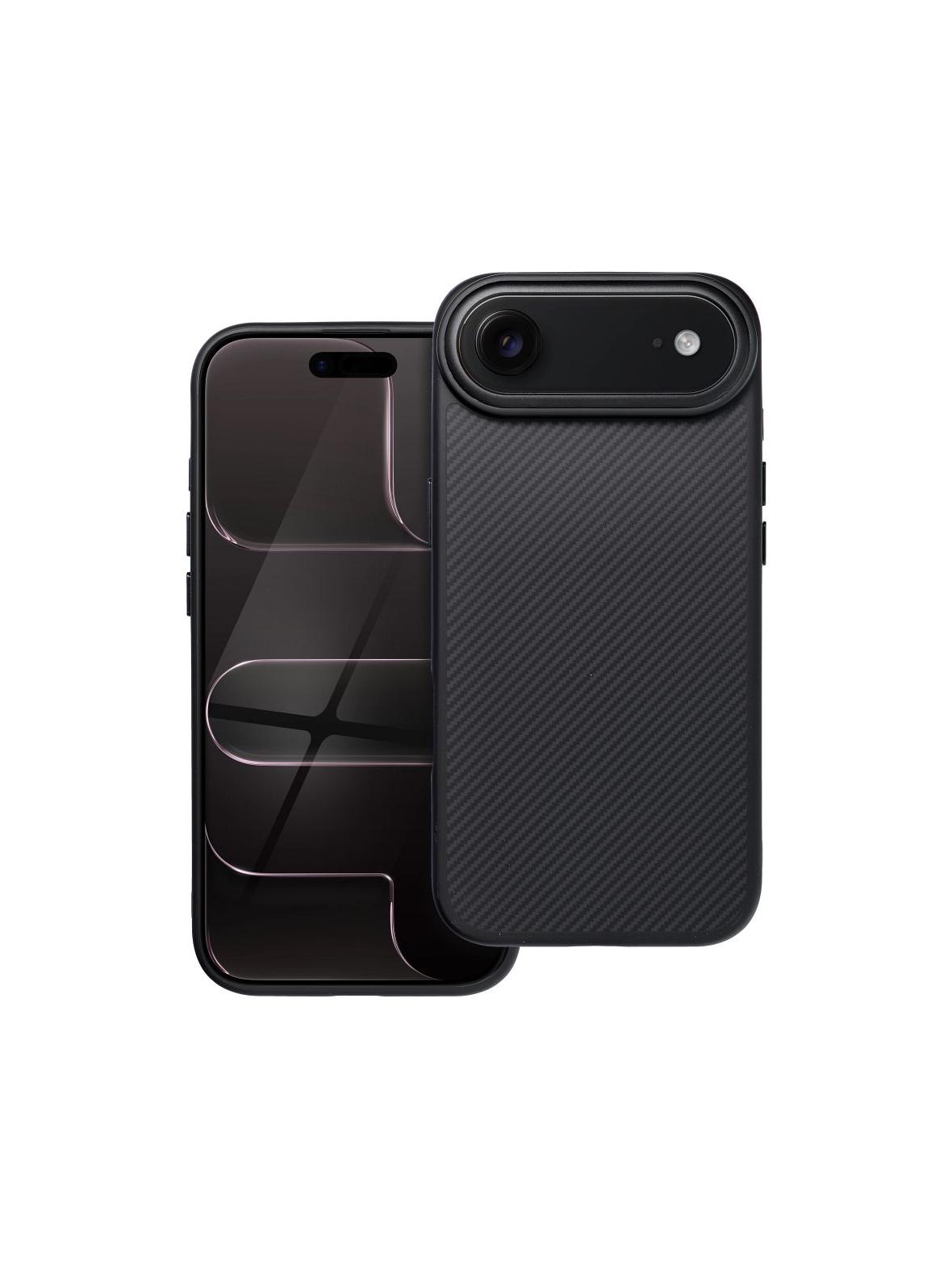 Etui na iPhone 17 Air Carbon Elite Mag Cover zgodny z MagSafe czarny