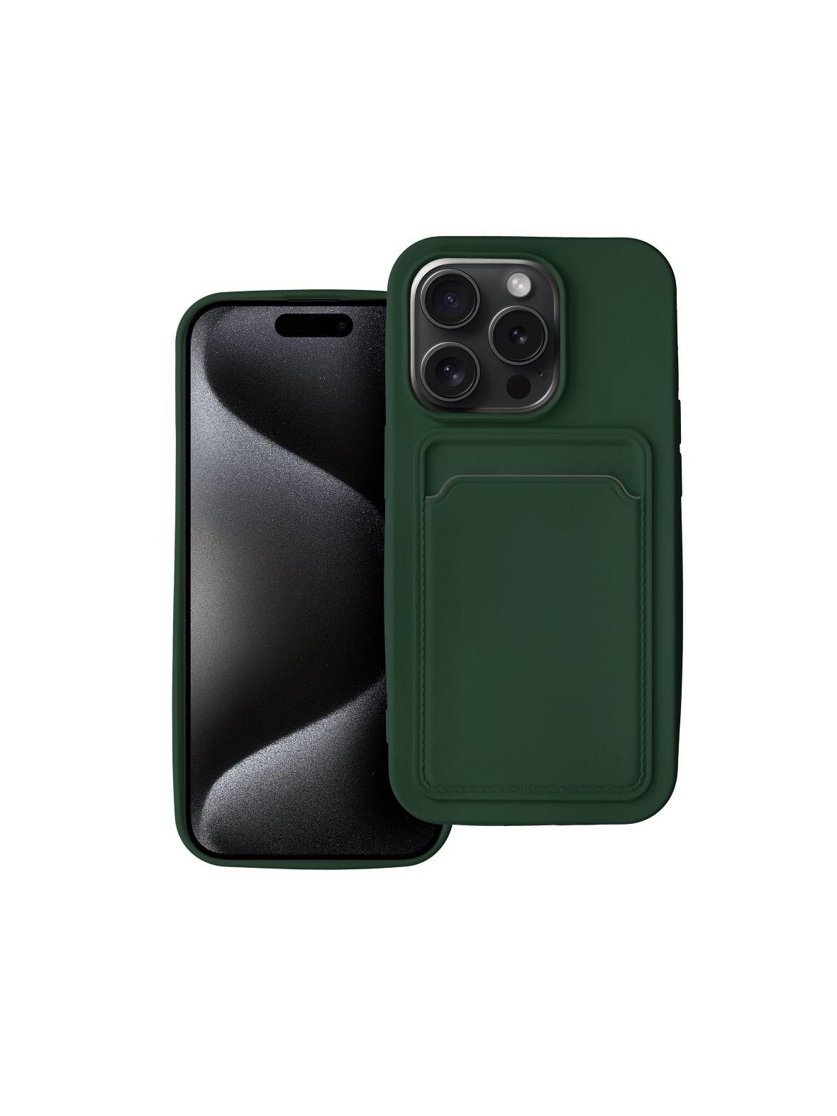 Futerał CARD CASE do IPHONE 15 Pro zielony