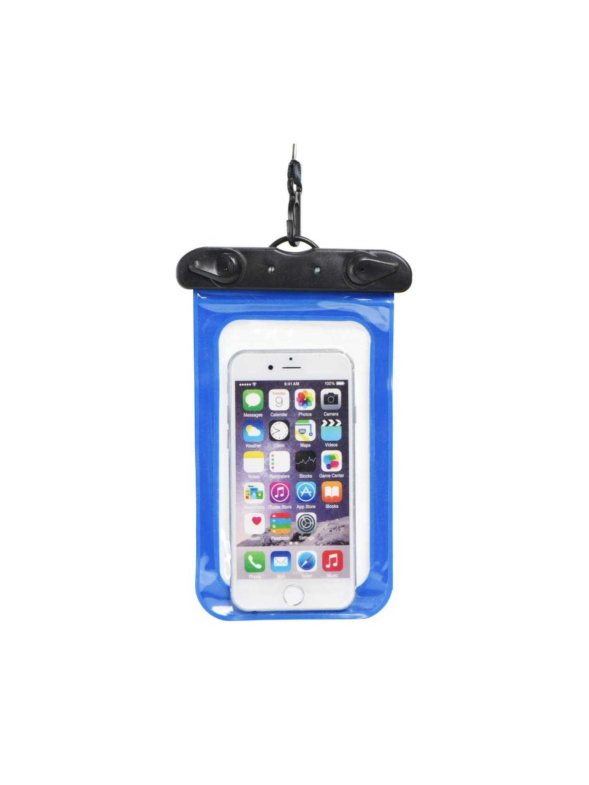 Etui wodoodporne uniwersalne z plastikowym zamknięciem niebieskie