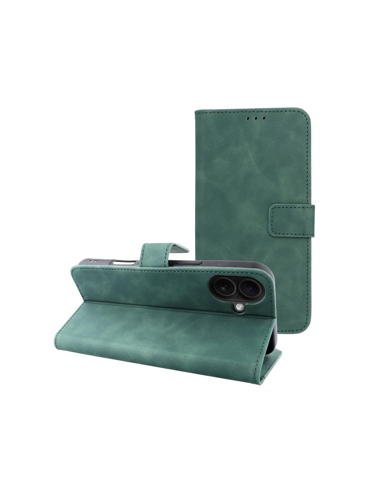 Kabura TENDER Book do IPHONE 16 Plus zielony