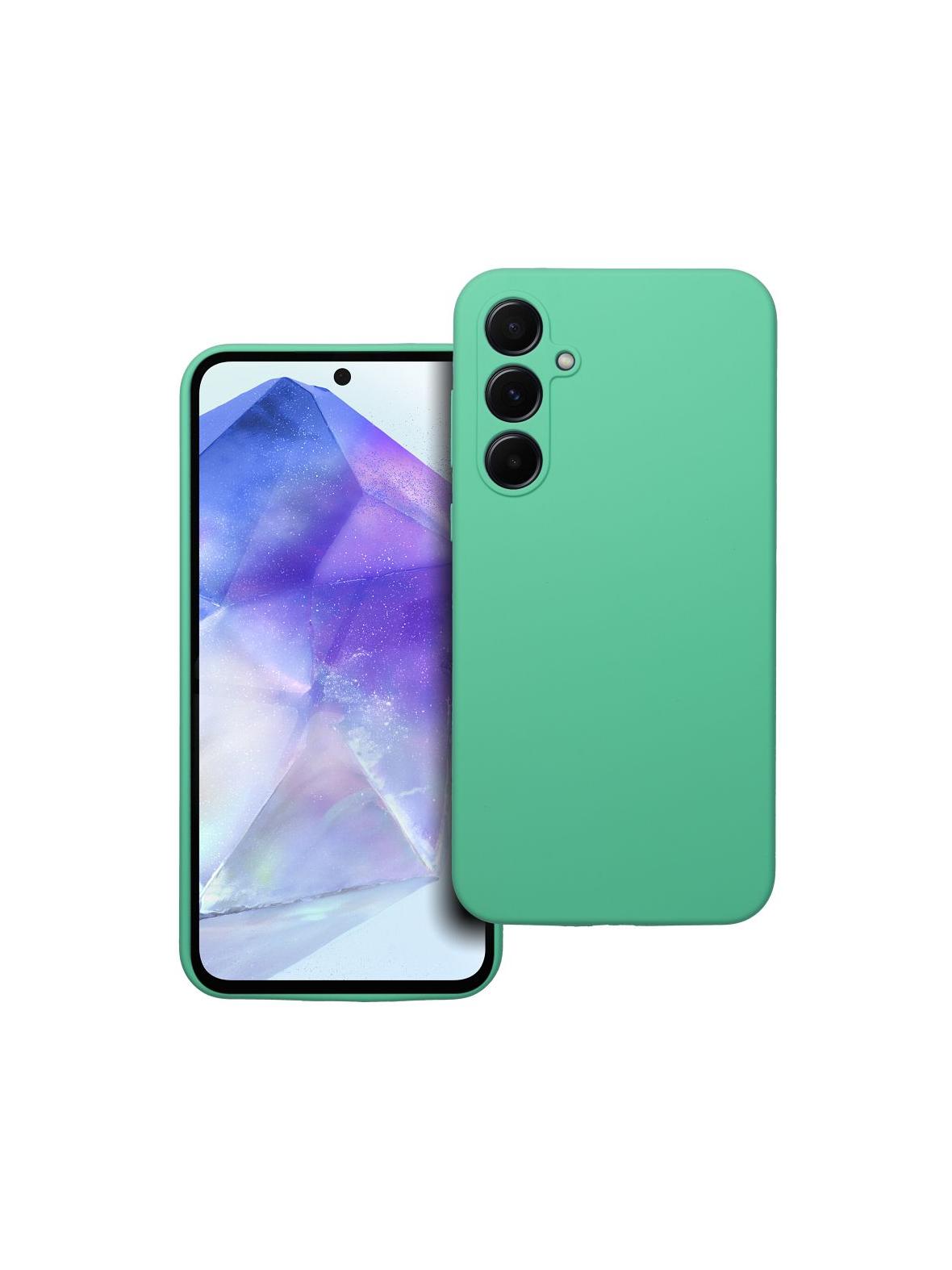 Futerał SILICONE 2mm do SAMSUNG A55 5G miętowy